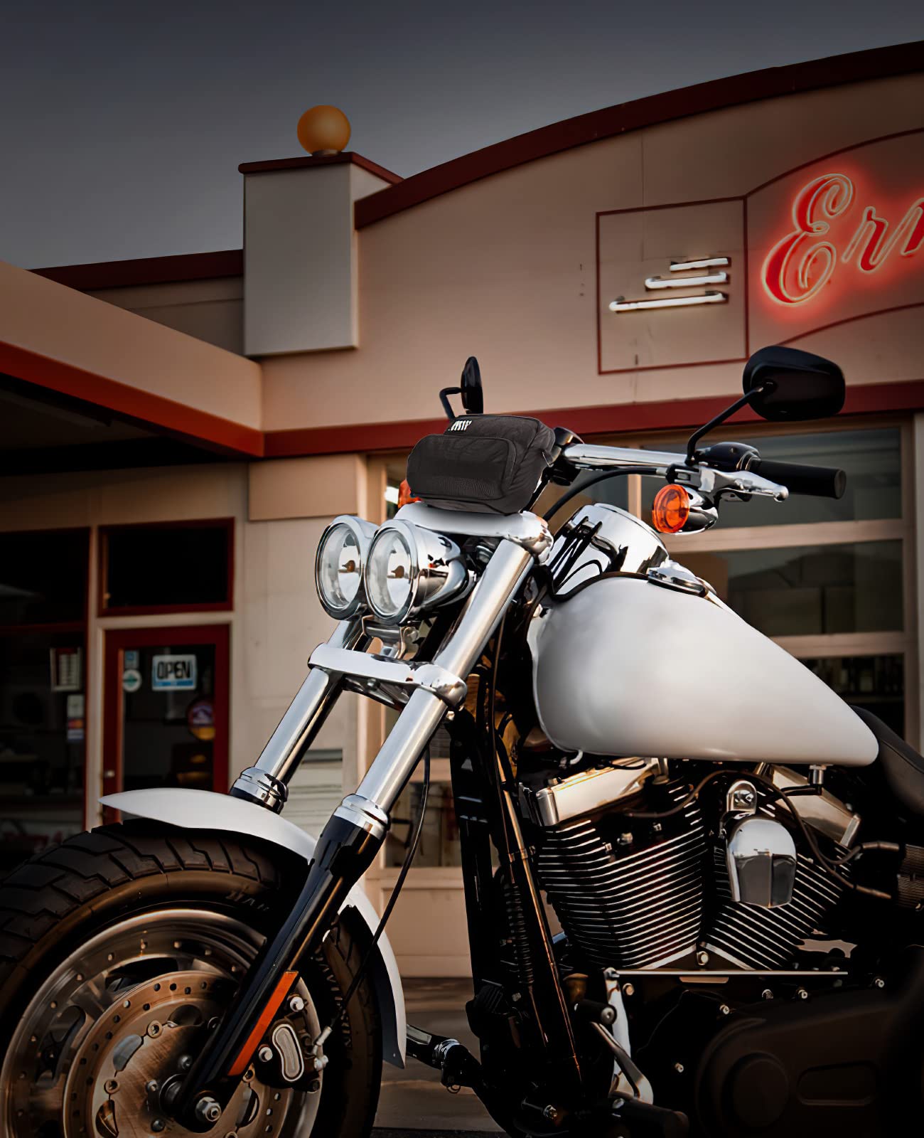 Kemimoto Motorcycle Bag, Motorcycle Handlebar Bag, Universal Handle Bar Bag, Tool Bag, Bicycle Bar Bag, Front Fork Storage Acces