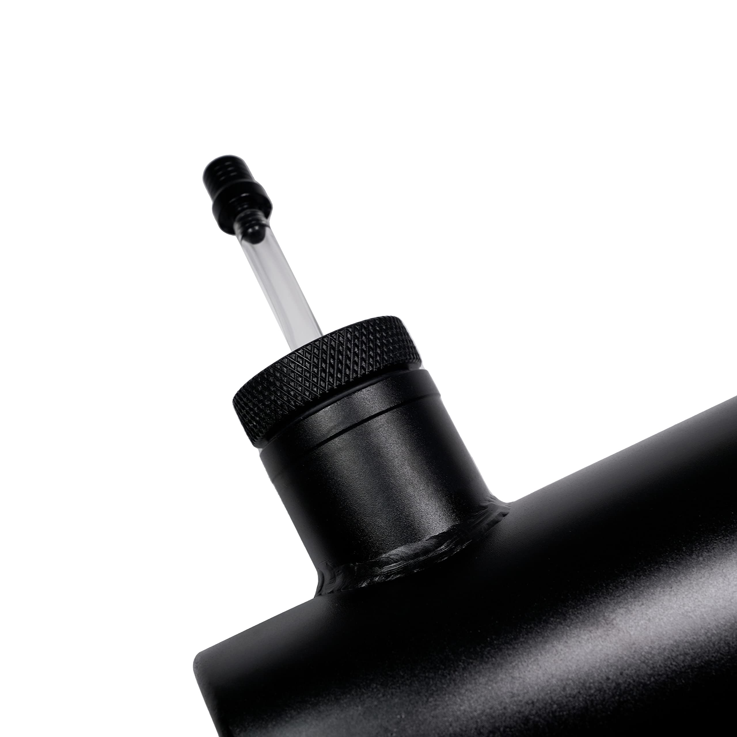 Jmchstore Aluminum Mini Bike Gas Fuel Tank Cylinder 4X11'' For Coleman Baja Montser Mega Moto Predator Hemi Non 212 Engine, Massimo Axis Realtree Motovox Mototec Dirt Gas Bike, Go Kart Parts (Black)