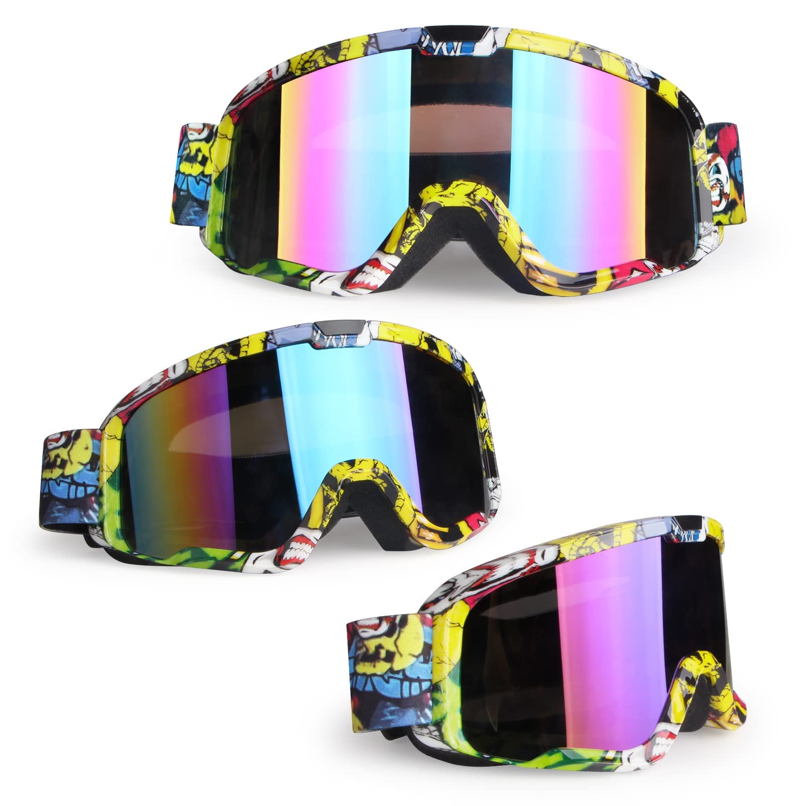 LMAVAG Dirt Bike Goggles Youth ATV Goggles Motorcycle Goggles for Men Women Adult Youth Kids Motocorss Riding Racing Goggles MX