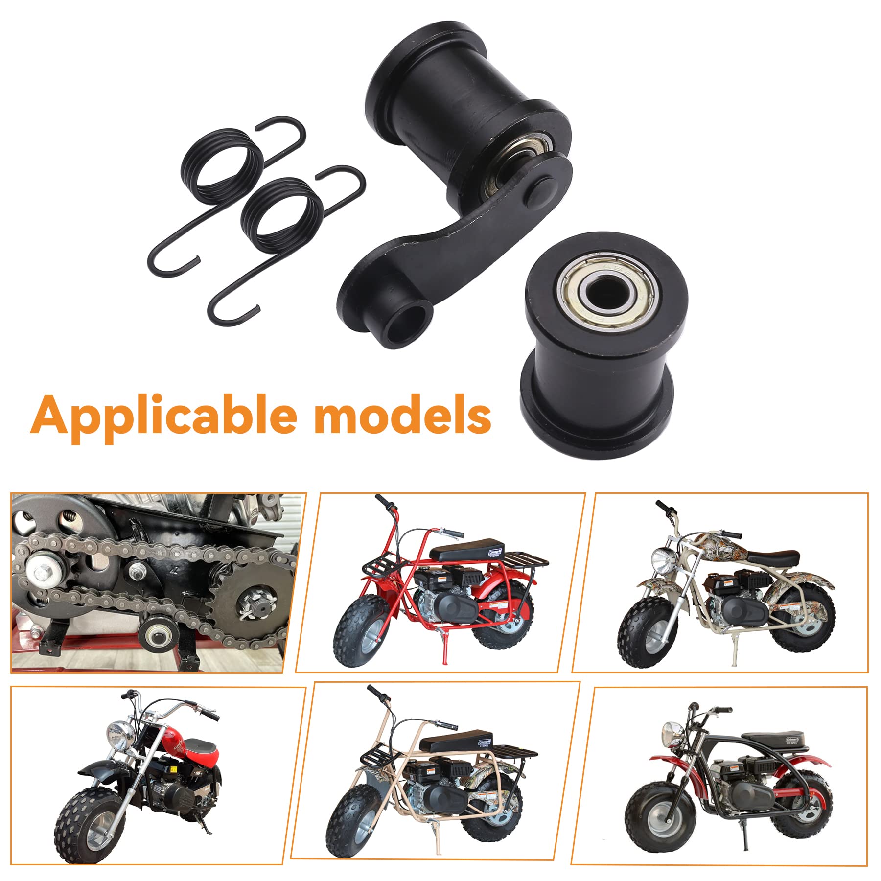 Stylemafia Chain Tensioner with 1-3/4'' Roller Fit for Jackshaft Coleman CT100U CT200U Trail CT200U-EX 196cc 6.5HP Massimo MB165