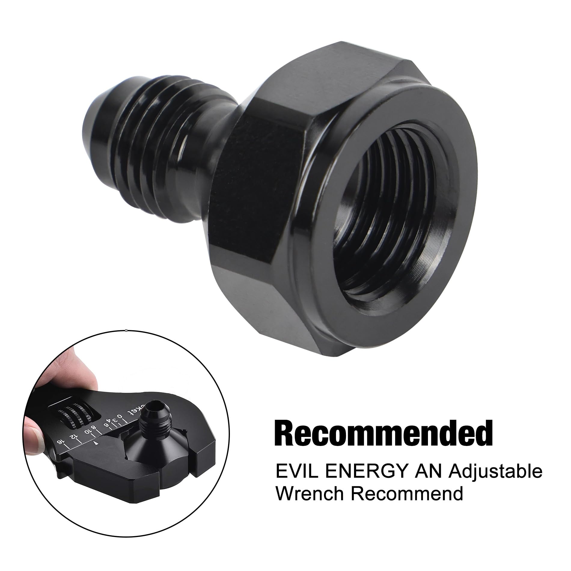 Evil Energy 6An Female To 4An Male Flare Reducer Adapter