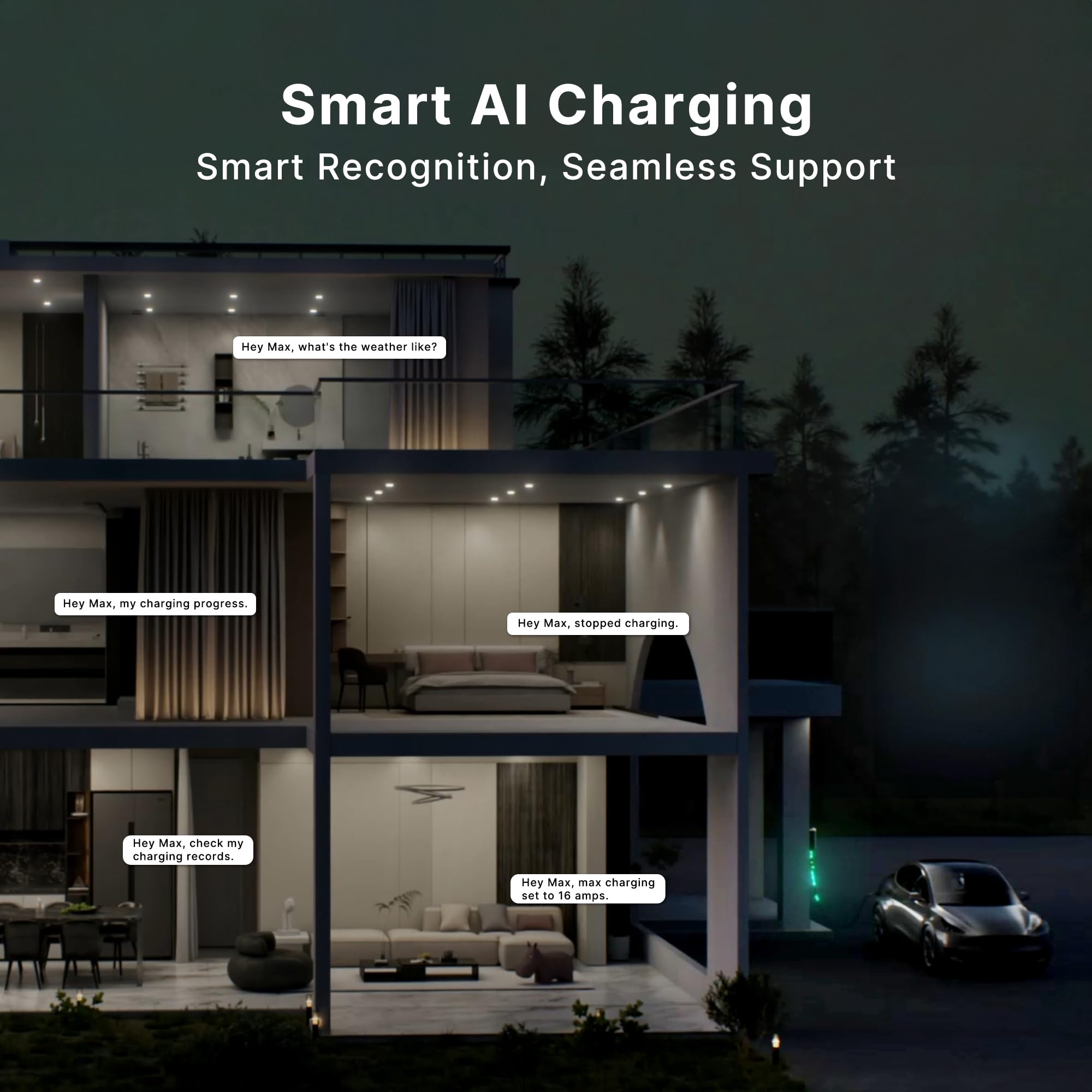 Autel Maxicharger Home Electric Vehicle (Ev) Charger, Up To 50 Amp, 240V, Level 2 Wifi And Bluetooth Enabled Evse, Hardwired, In