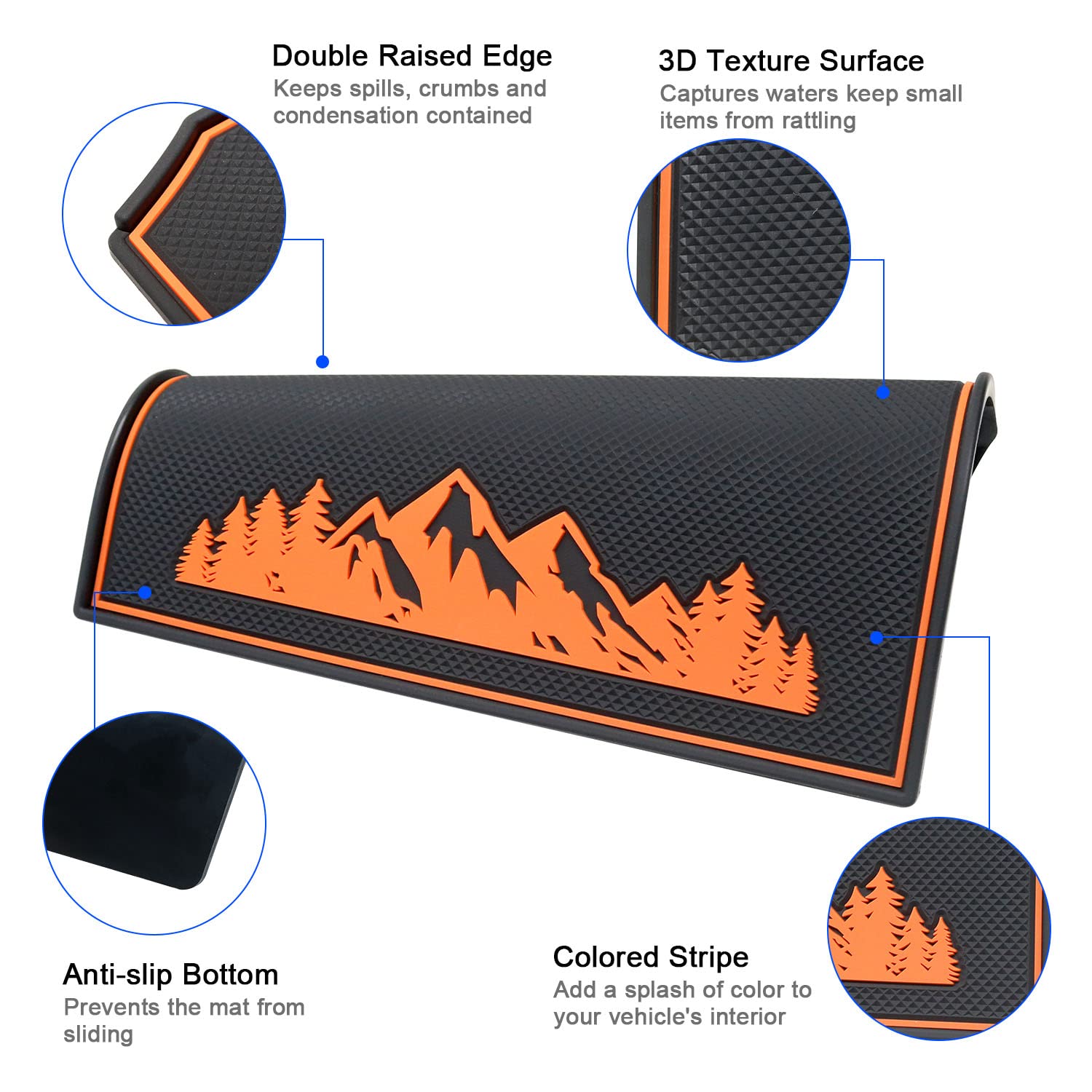 Mochent Dash Mat For Subaru Crosstrek Accessories 2012-2017, Forester 2014-2018, Impreza Xv 2012-2016 Interior Non-Slip Dashboar