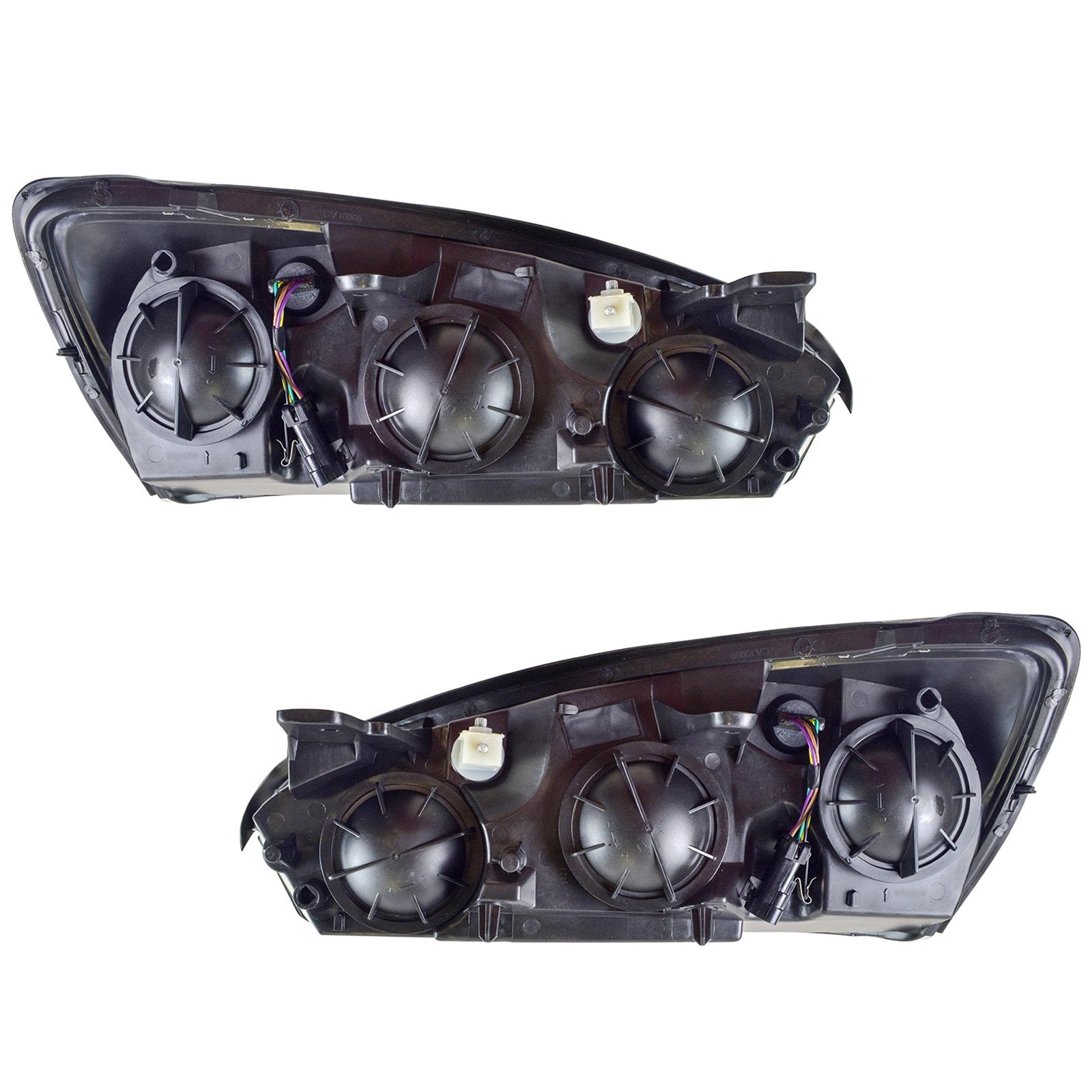 Trq Driver & Passenger Side Headlight Assembly Set Headlights Driver & Passenger Side Compatible With 2004-2008 Chevrolet Malibu