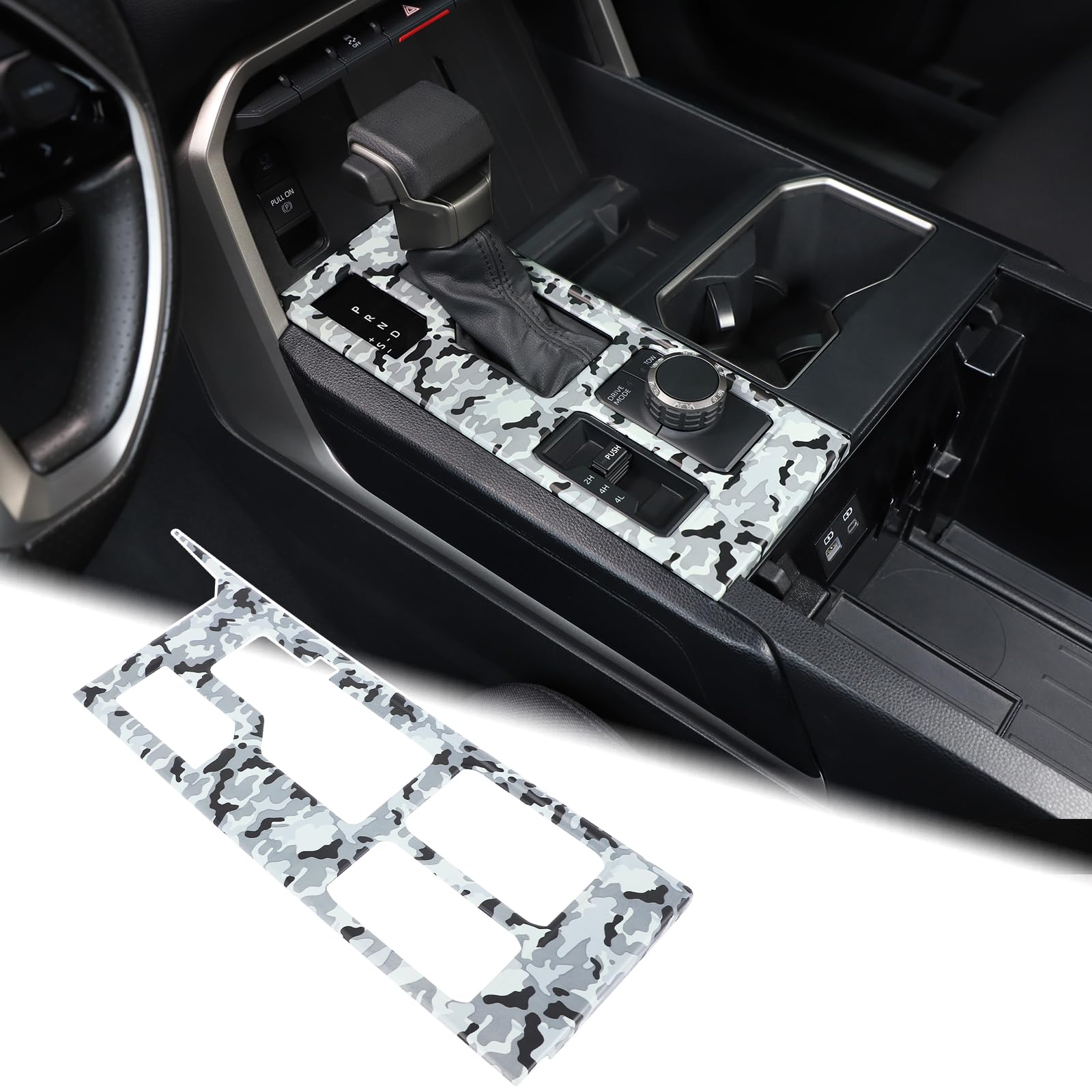 Car Central Control Gear Shift Panel Trim Cover Compatible With Toyota Tundra/Sequoia 2022 2023 2024 2025 Car Gear Shifter Conso