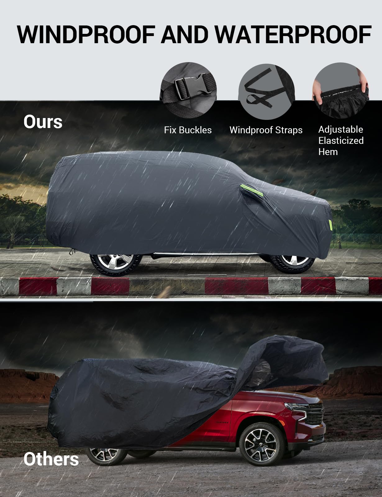 Proadsy 2025 Upgrade Car Cover Custom Fit For Hyundai Venue 2020-2025, Waterproof All Weather For Automobiles, Full Exterior Cov