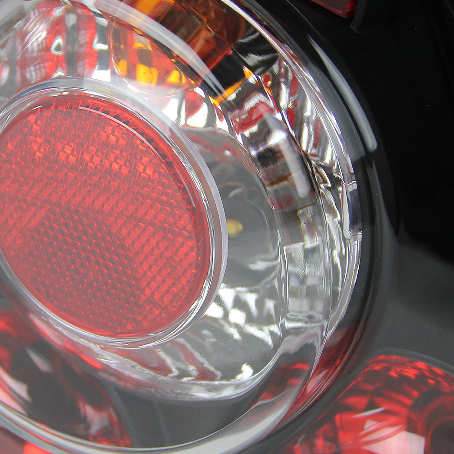 Spec-D Tuning Black Housing Clear Lens Tail Lights Compatible with 1999-2005 VW Jetta/Bora MK4 4-door Sedan, Left + Right Pair Assembly