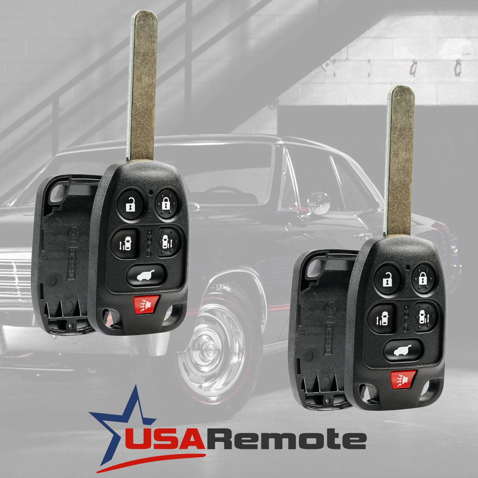 Case Shell Key Fob Keyless Entry Remote Fits Honda Odyssey 2011 2012 2013 (N5F-A04Taa), Set Of 2