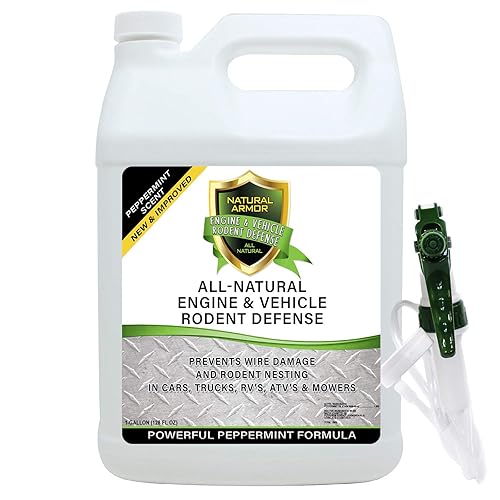 Mice/Mouse, Rat, Squirrel & Rodent Wire, Engine & Vehicle Protection Spray Prevents Chewing & Nesting For Cars, Trucks, Rv’S, Atv’S. Great For Winter Protection. Ready To Use (128 Oz Gallon)