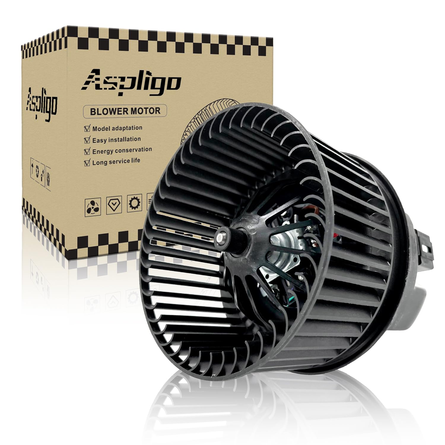 Aspligo 700272 Ac Heater Blower Motor Fan Assembly Fit For Ford Escape 2013-2019, Focus 2012-2018 ,Transit Connect 2014-2018 Gv6