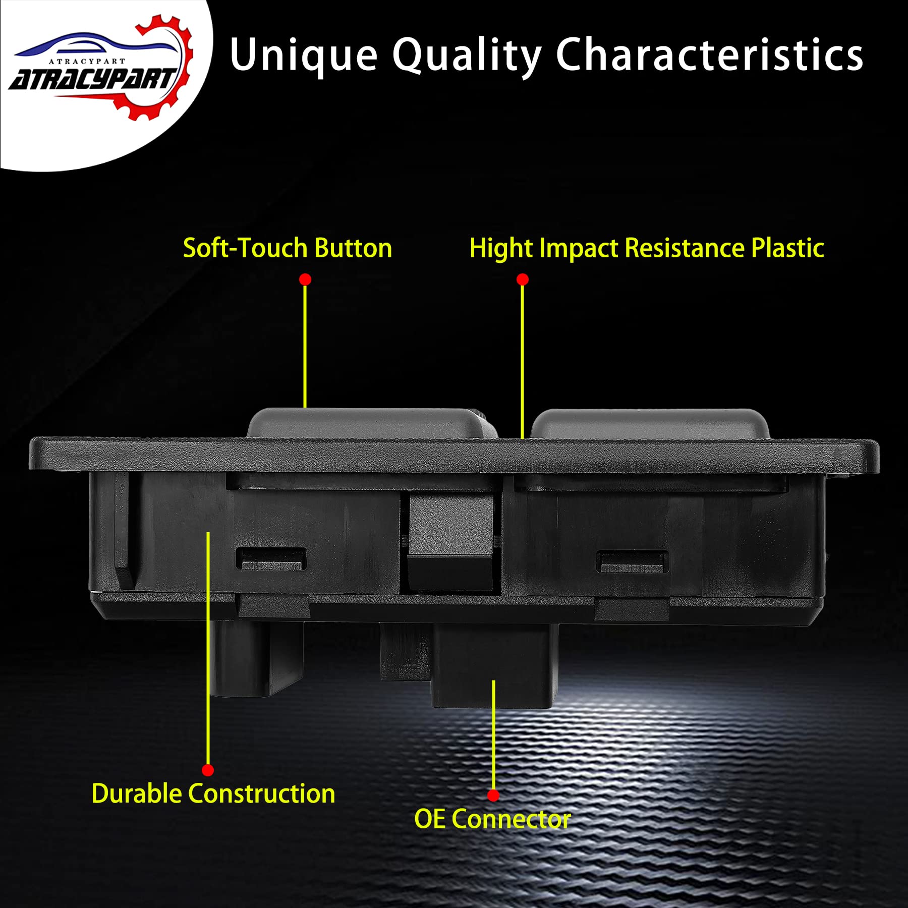 4X4 Switch 4Wd Four Wheel Drive Selector Switch | 8 Pins + 3 Pins Check Required | Replacement For 1998-2000 Chevy, Gmc 1500 2500 3500, Tahoe, Yukon, Cadillac | Replaces# 901-130, 15027104, 19168765