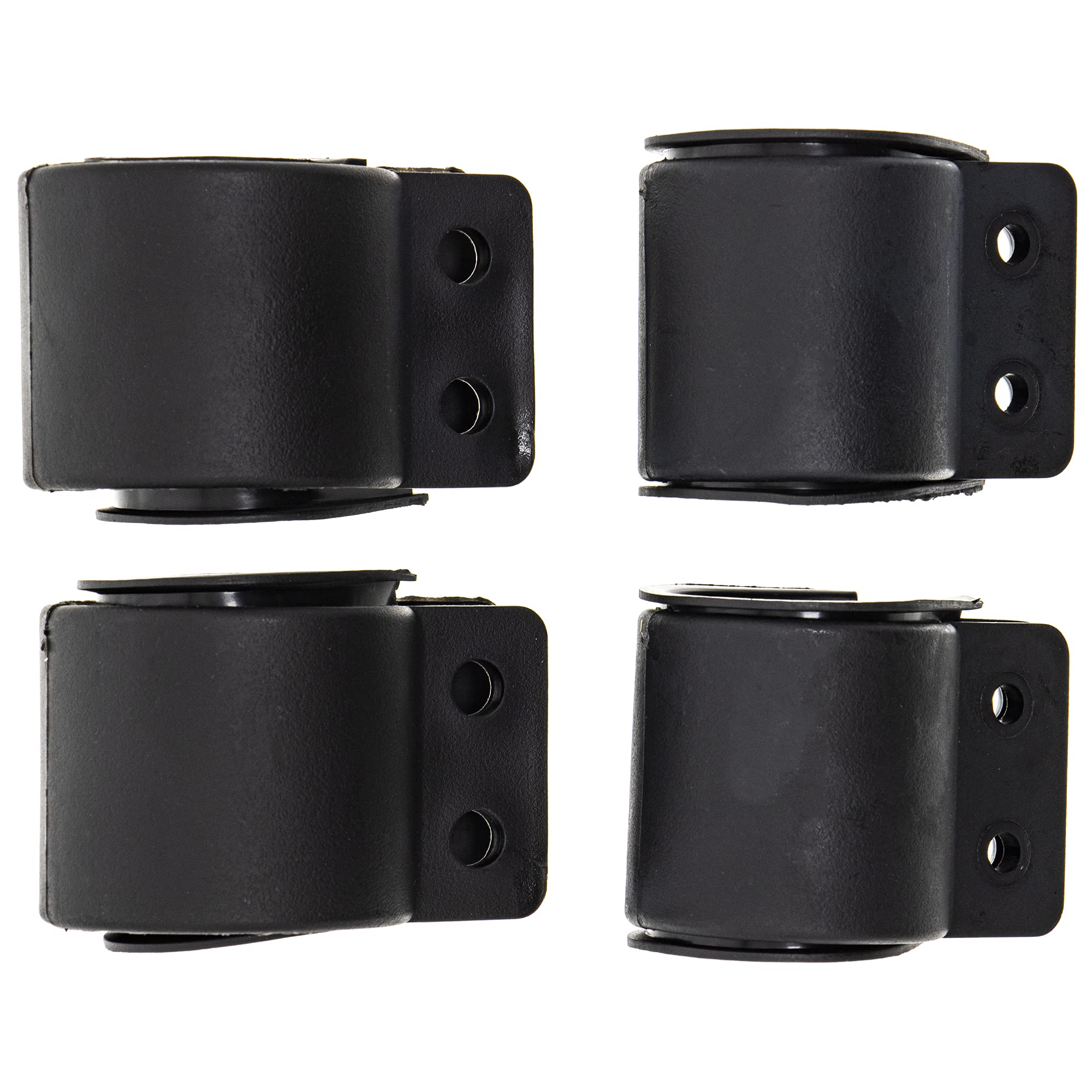 Niche Utv Side View Mirror Set With 1.75' - 2' Roll Bar Cage For Polaris Rzr Kawasaki Teryx Mule Pioneer Yamaha Rhino (Black)