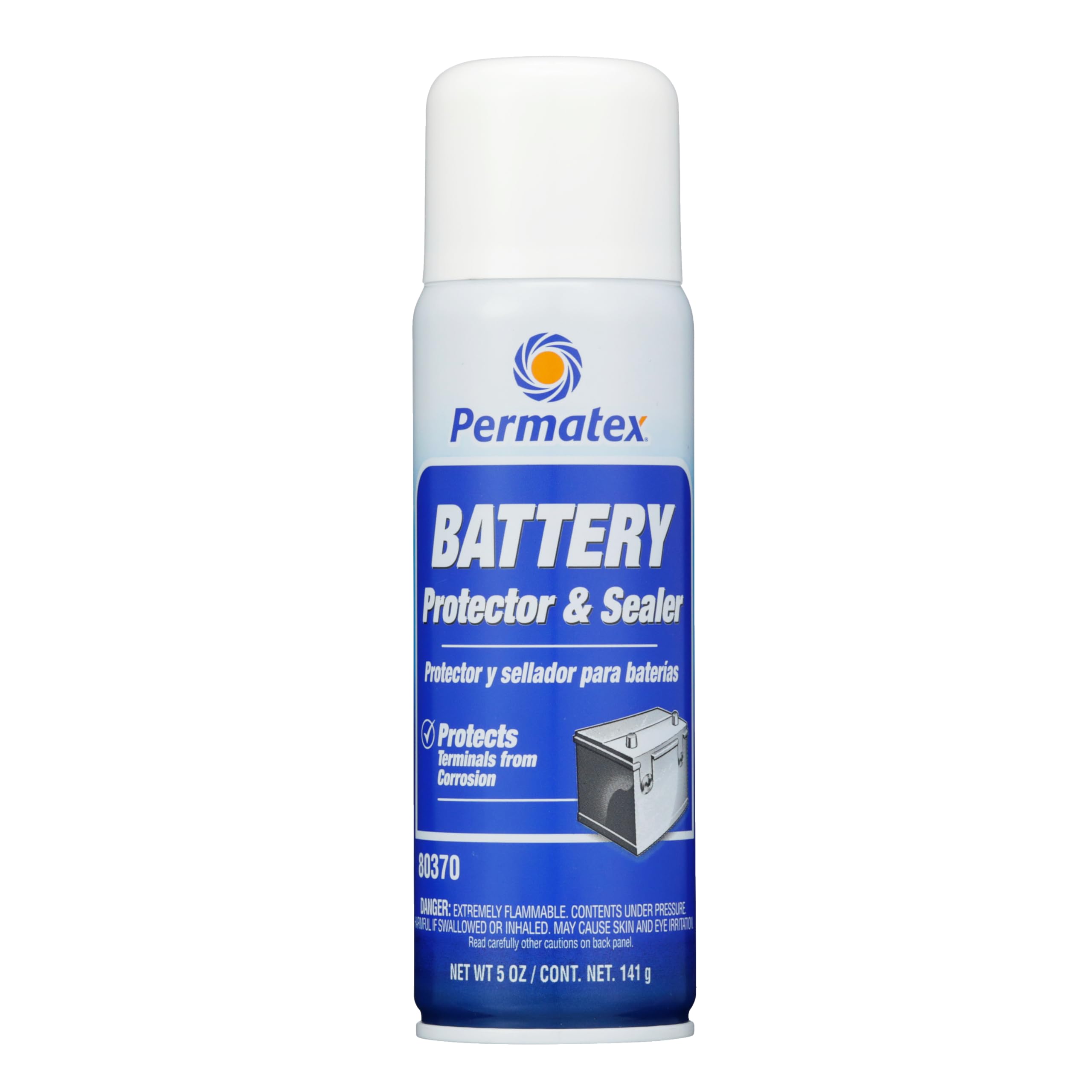 Permatex 80370 Battery Protector And Sealer, 5 Oz. Net Aerosol Can