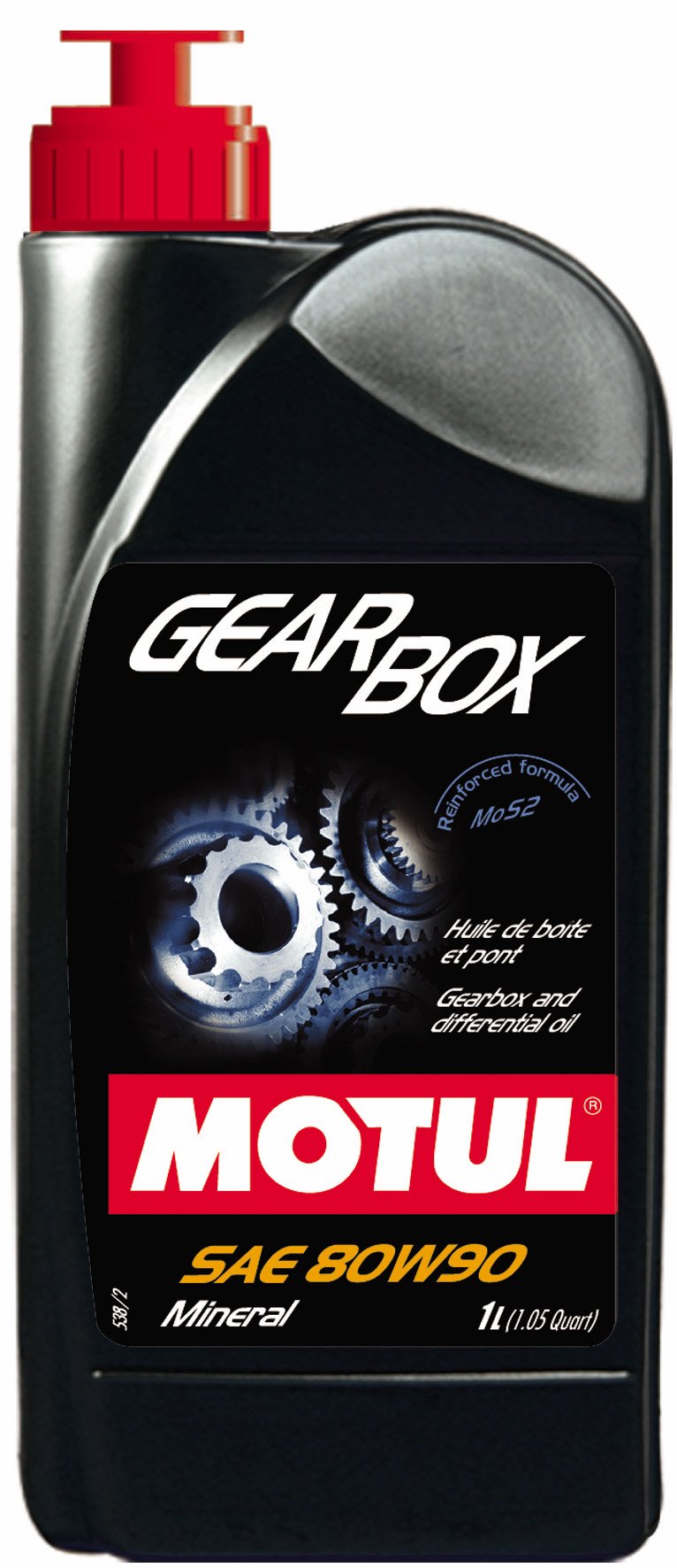 Motul 31721L Gearbox 80W-90 Molybdenum Bisulphide (MoS2) Reinforced Extreme Pressure Gearbox and Differential Lubricant - 1 Lite