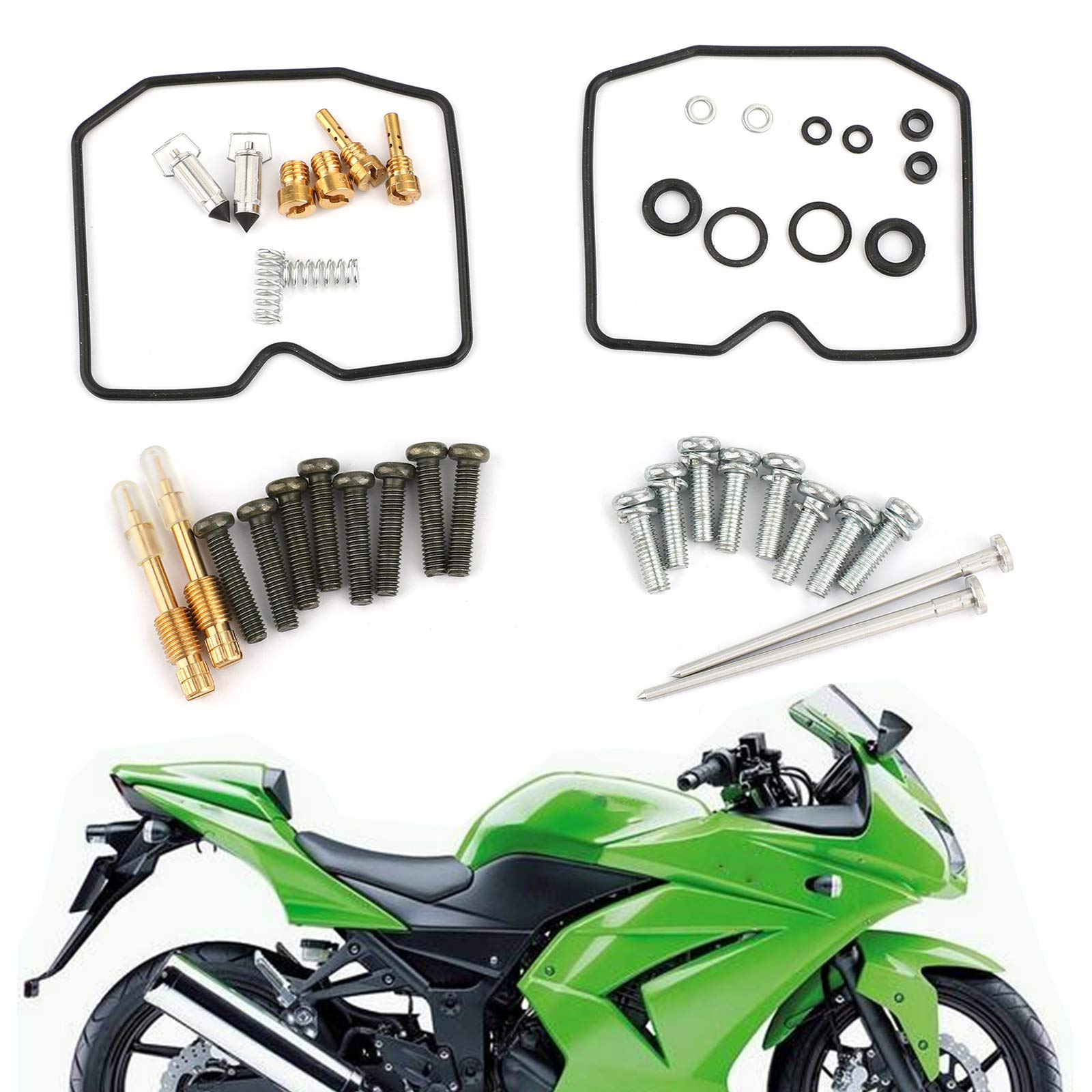 Artudatech Carburetor Rebuild Kit For Kawasaki Ex250 Ninja 250R 2008-2012