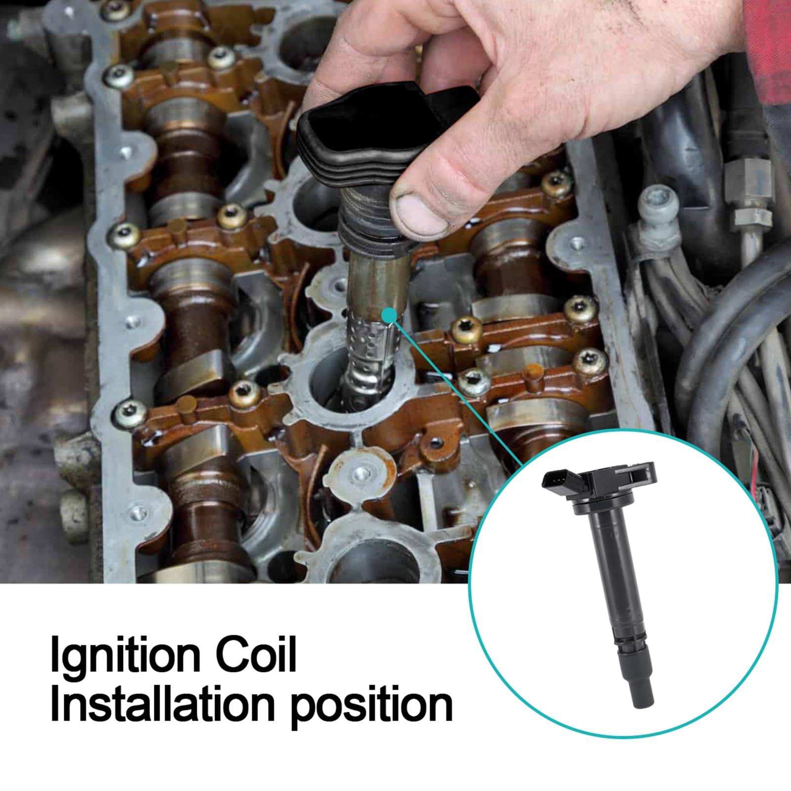 4Pcs Uf507 Ignition Coil Pack For Toyota Avalon Camry Rav4 Highlander Sienna Sequoia Tundra Land Cruiser Land Cruiser Tundra,Sci