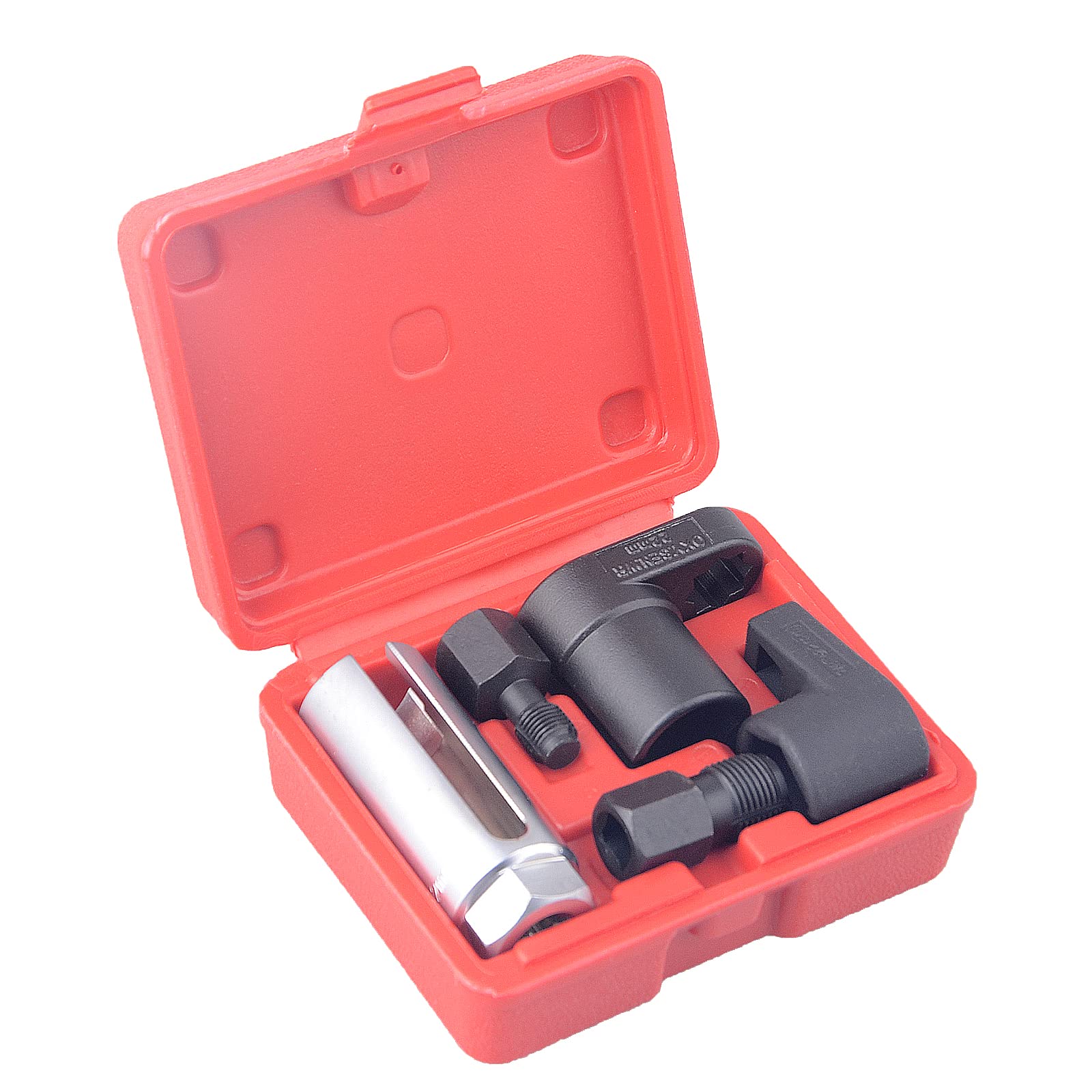5 Pcs O2 Oxygen Sensor Socket Set Wrench Remover Tool And Thread Chaser Set