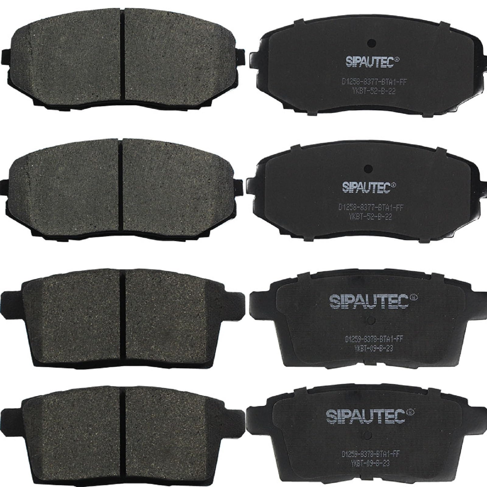 Sipautec-Ceramic Brake Pads Replacement For [2007 2008 2009 2010 Ford Edge/Lincoln Mkx],[2007 2008 2009 2010 2011 2012 Mazda Cx-