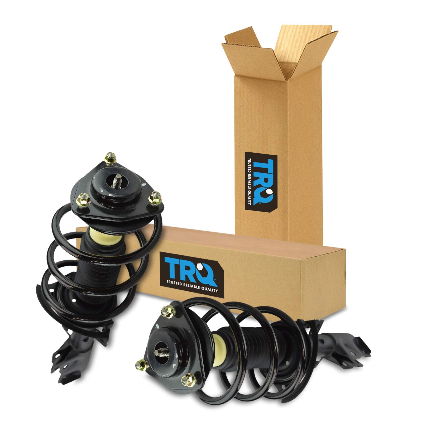 Trq Front Strut & Coil Spring Assembly Set Driver & Passenger Sides Compatible With 11-17 Jeep Compass