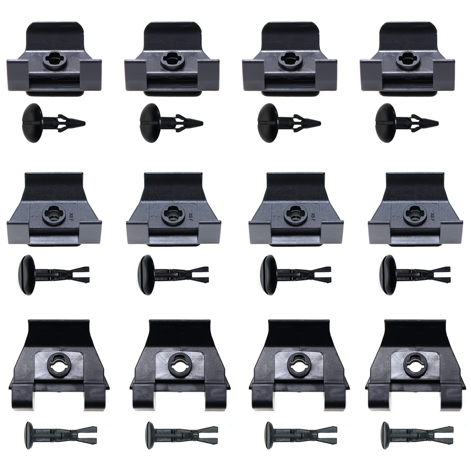 Woodzdon 12 Clips & 12 Pins Front Fender Liner Clip Bumper Cover Clip for Toyota 53879-58010 53879-30040 53879-28010 Camry 4Runn