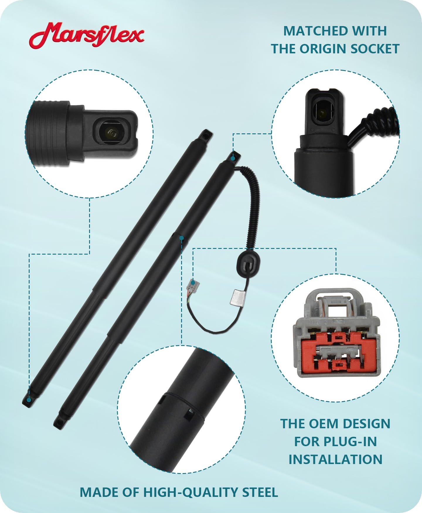 Marsflex Liftgate Actuator Rear Power Lift Support Shock Fit for Chevy Suburban Tahoe GMC Yukon XL Cadillac Escalade ESV 2015-20