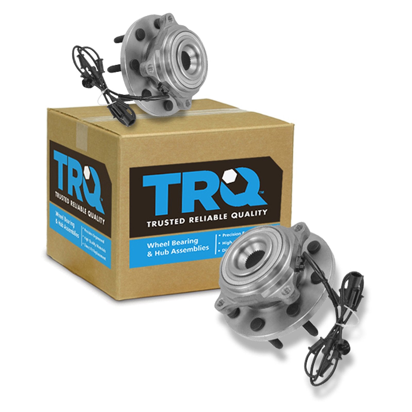 Trq Front Wheel Hub Bearings Assembly Set Compatible With 2009-2010 Dodge Ram 2500 Ram 3500 2011 Ram 2500 3500