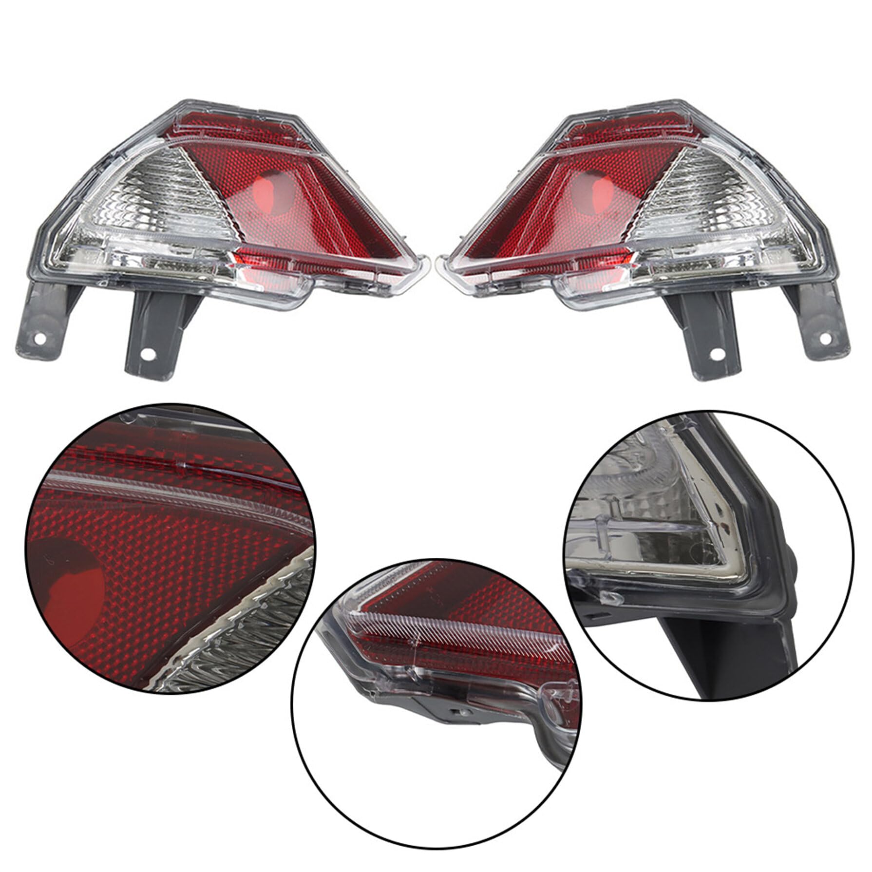 Gxywady Rear Bumper Reflector Light Stop Lamp Replacement For Toyota Rav4 2016-2018 814900R040 To2882107 Right Passenger Side