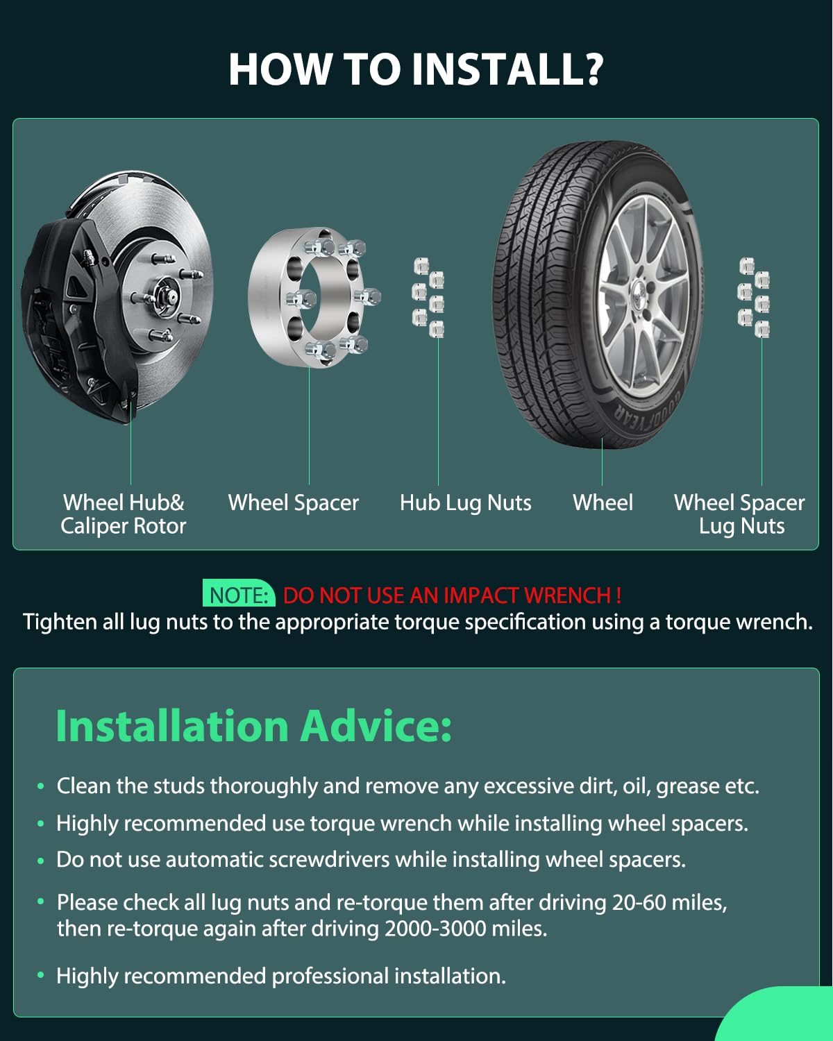 Scitoo 4X 5 Lug 5X114.3Mm Wheel Spacers 5X4.5 To 5X4.5 12X1.25 56.1Mm 20Mm Compatible With For Wrx Wheel Spacers For Wrx Sti Wheel Spacers