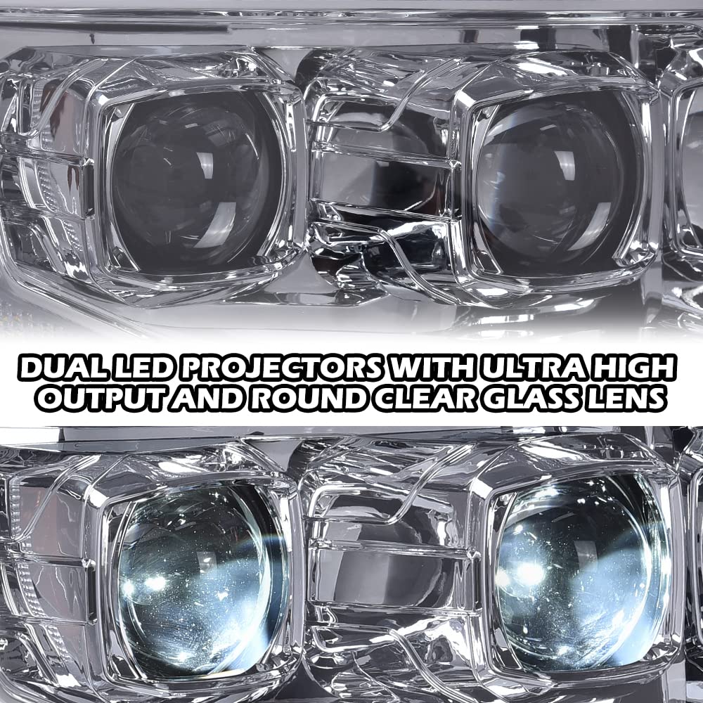 Pit66 Headlight Headlamp Assembly Compatible With Ford F150 2009 2010 2012 2013 2014 (Smoky Lens Clear Housing Amber Reflector,