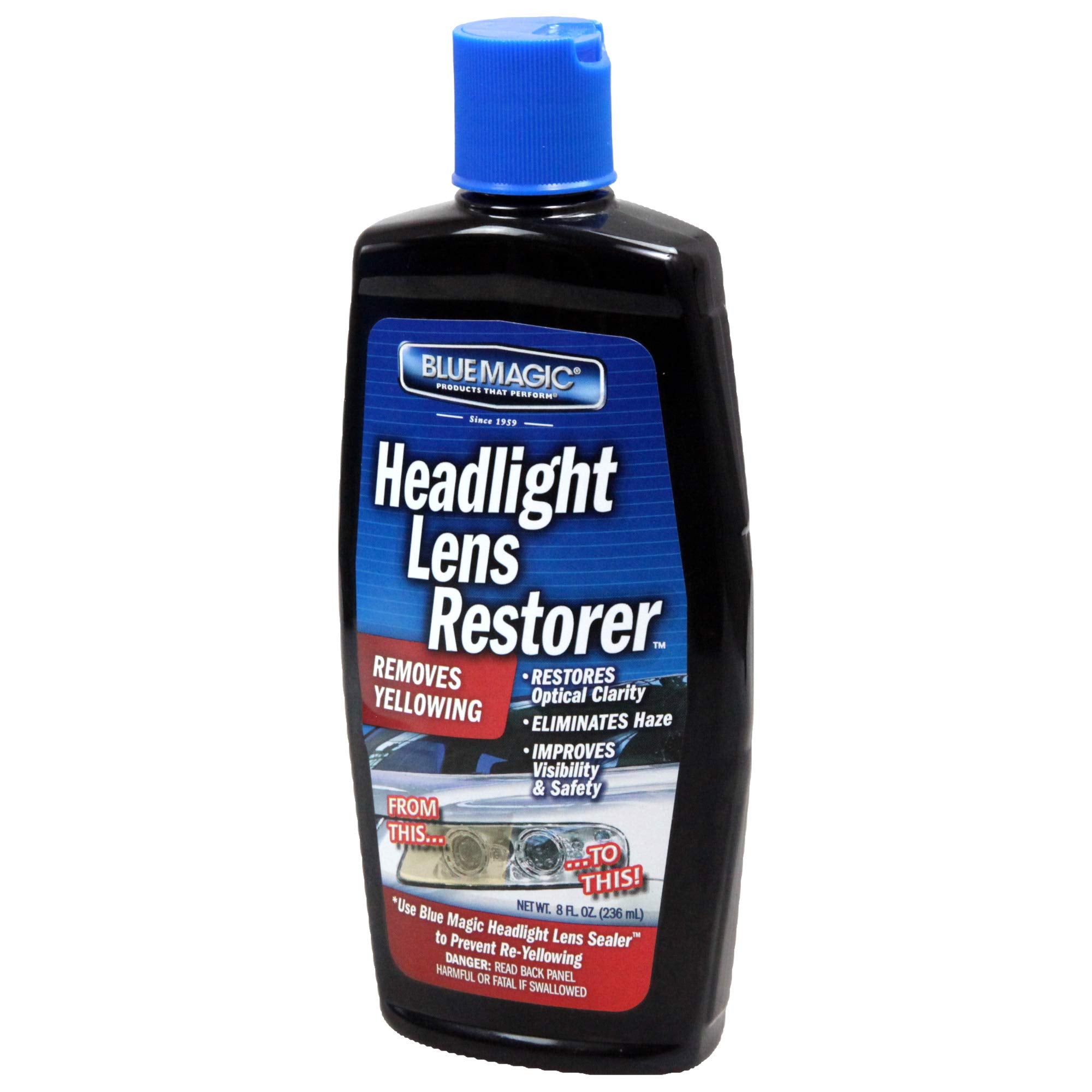 Blue Magic 725Cd-06 Headlight Lens Restorer - 8 Oz.
