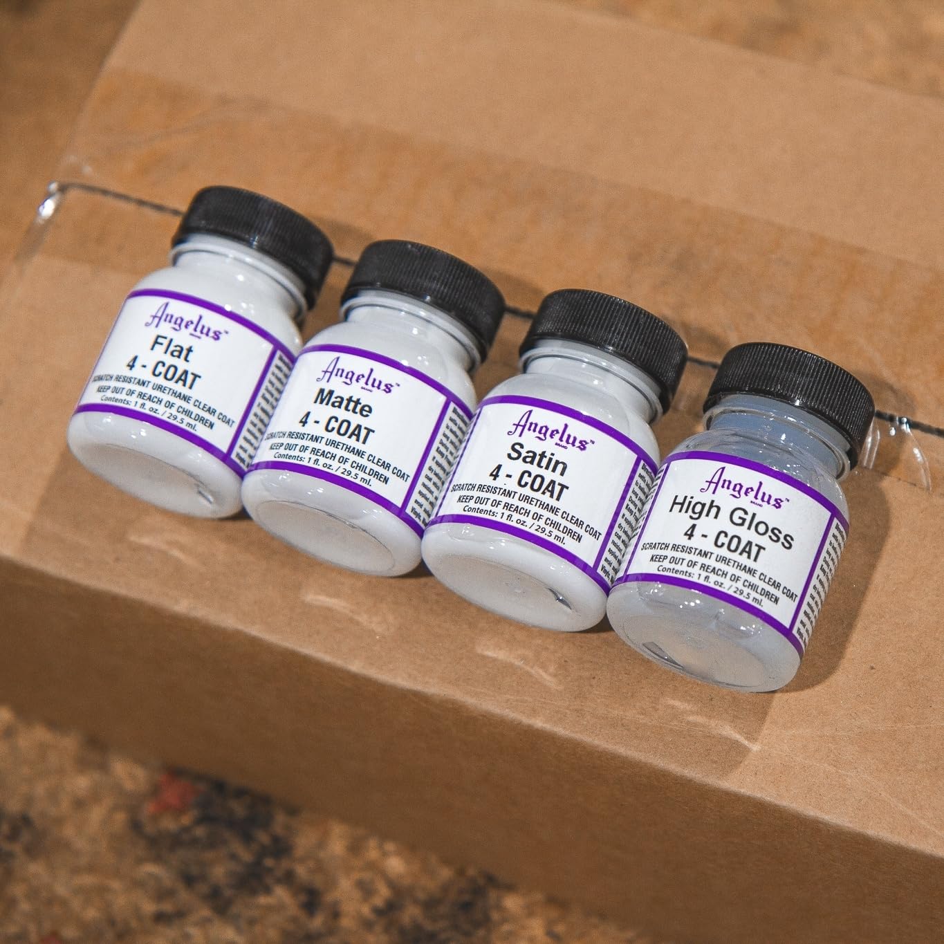 Angelus 4-Coat Finisher, 1 Ounce Bottle, Matte (902-01-000)