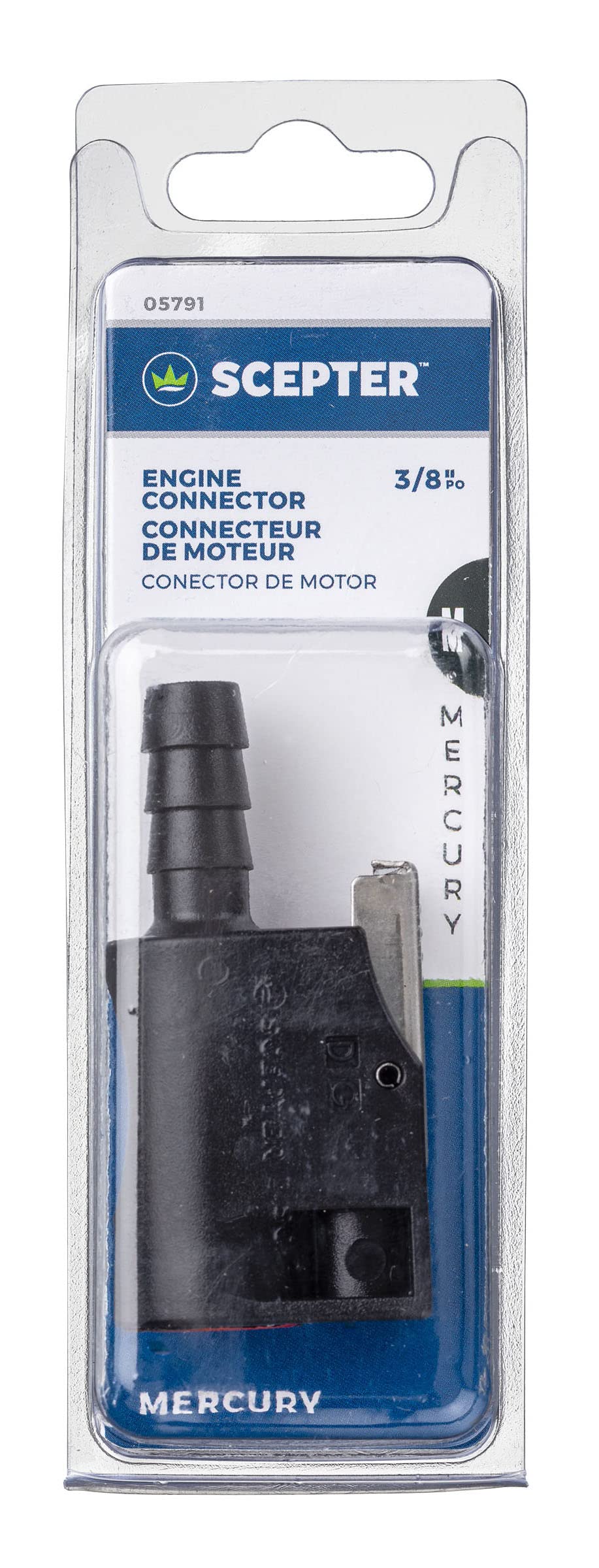 Scepter 05791 Fuel Line Engine Connector - 3/8' Female,Black