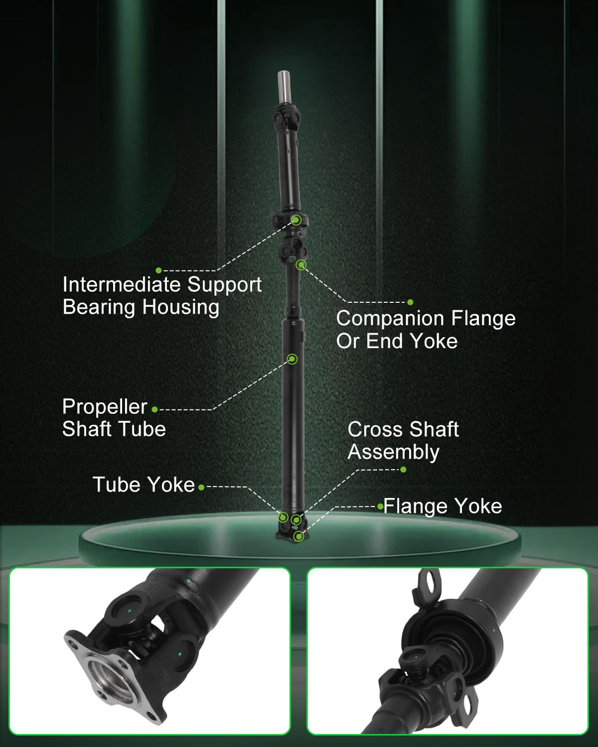 Scitoo?60''?Steel Rear Driveshaft Assembly Drive Shaft Prop Shaft Compatible For Kia Sorento 2003-2006,Oe# 491003E400 491003E450