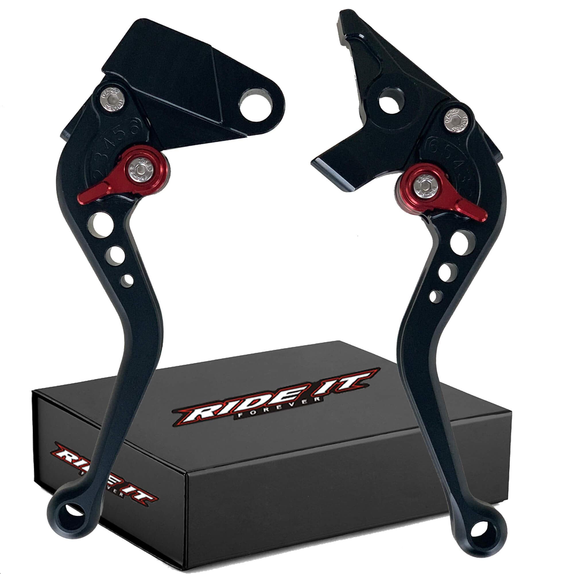 Ride It Forever Short Brake Clutch Levers For Ninja650R Ninja 650 R Er6F Er6N 2009-2016,Ninja400R 2011, Compatible With Versys 650Cc 2009-2014 Shorty Black Motorcycle Levers