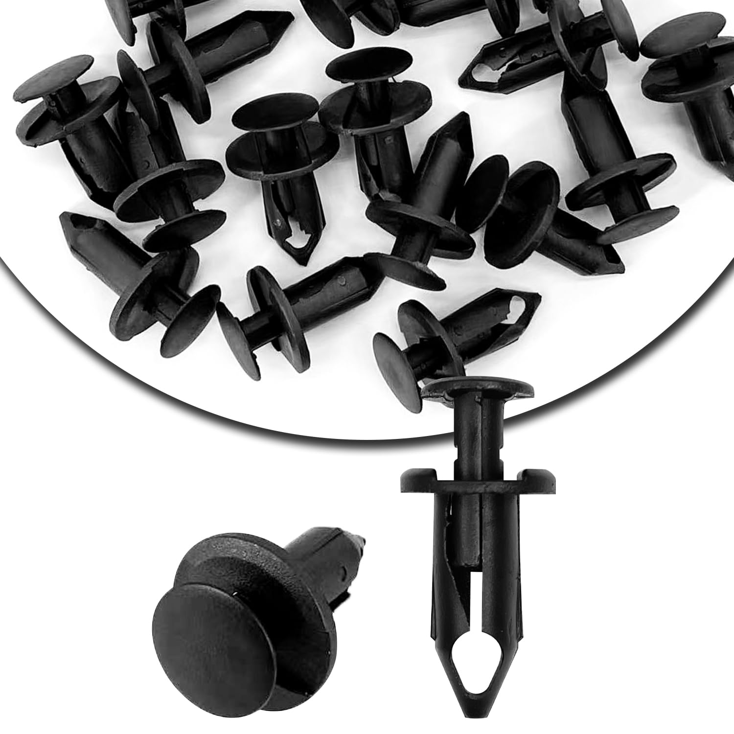 Gistilli 20Pcs Nylon Fender Fastener Rivet Push Clips Compatible with Honda Suzuki Kawasaki Rangers RZR Sportsman Polaris 766185