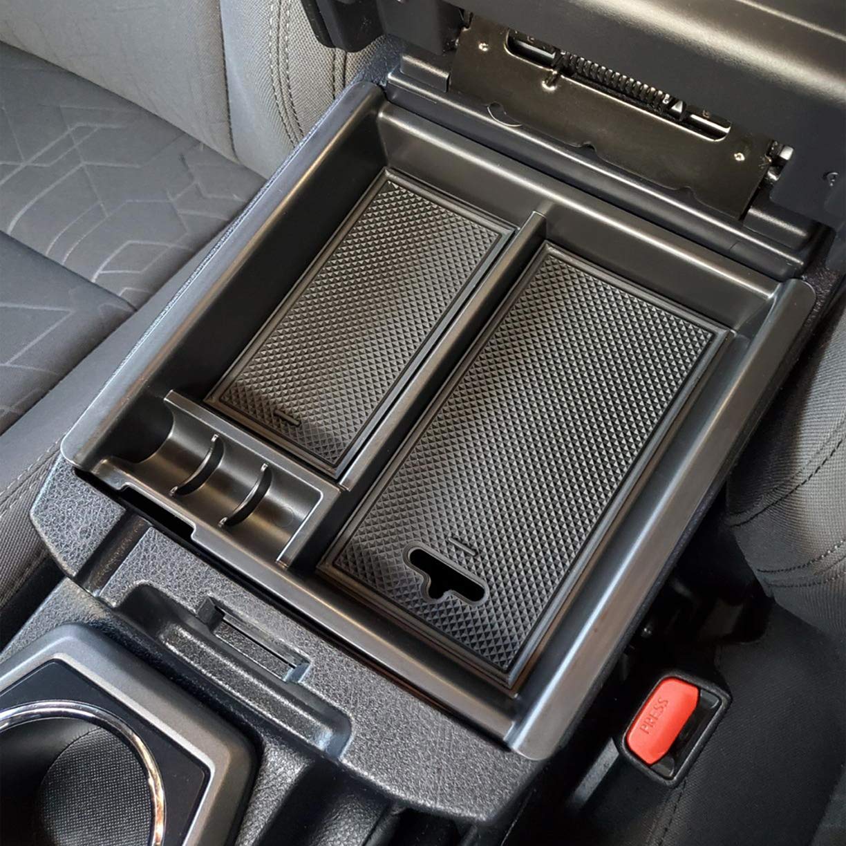 JKCOVER Center Console Accessory Organizer Compatible with Toyota Tacoma 2016 2017 2018 2019 2020 2021 2022 2023, ABS Material B