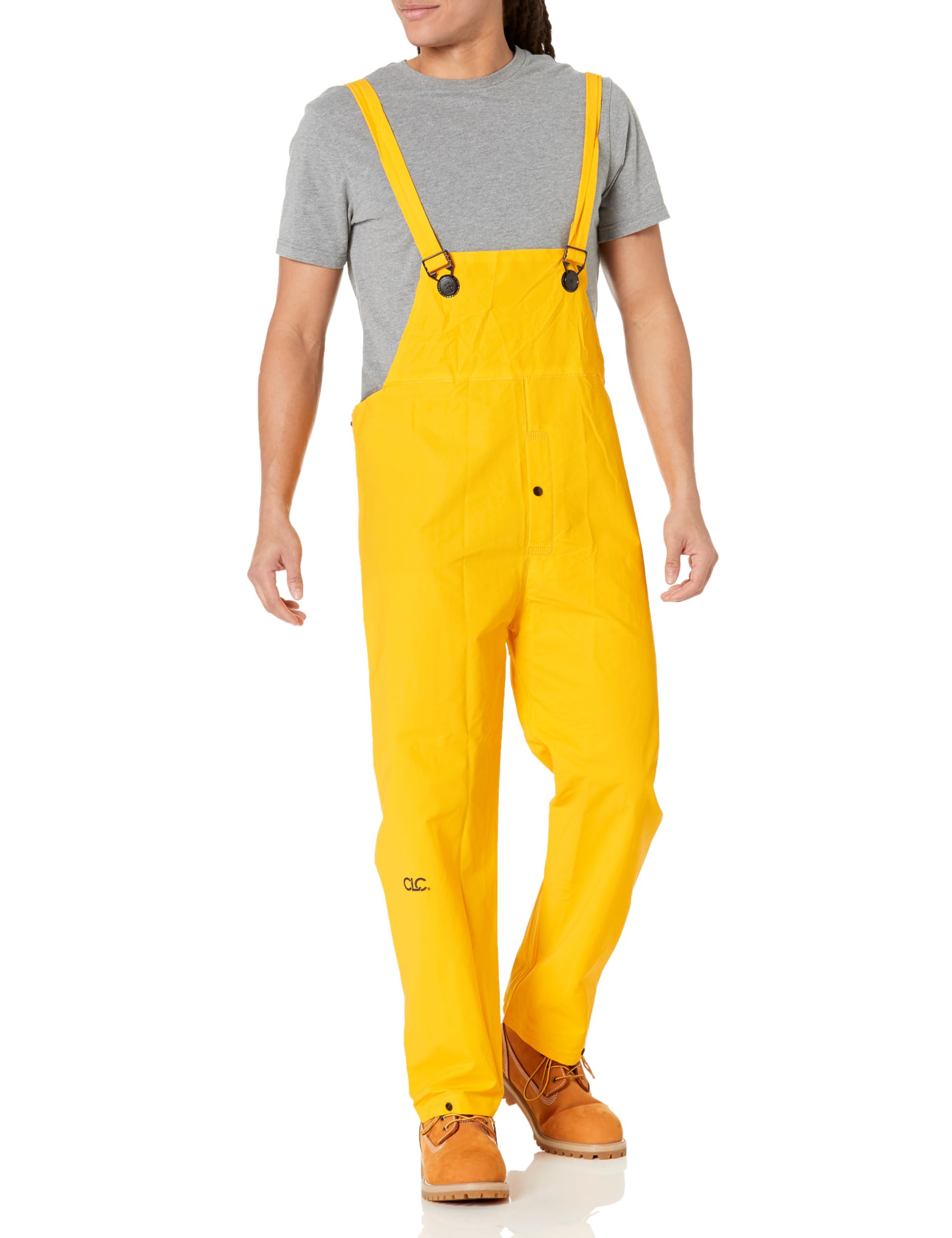 Custom Leathercraft Mens Bib Powersports Rain Suits, Yellow, Medium Us