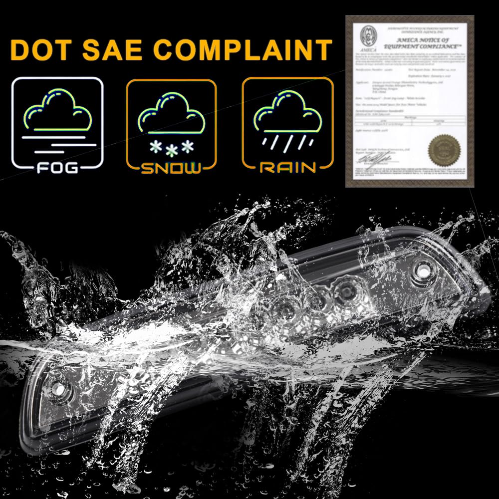 G-Plus Third 3Rd Brake Cargo Light Compatible With Toyota Tacoma 1995-2017 Rear Roof Center High Mount Tail Lamps Replacement Ch