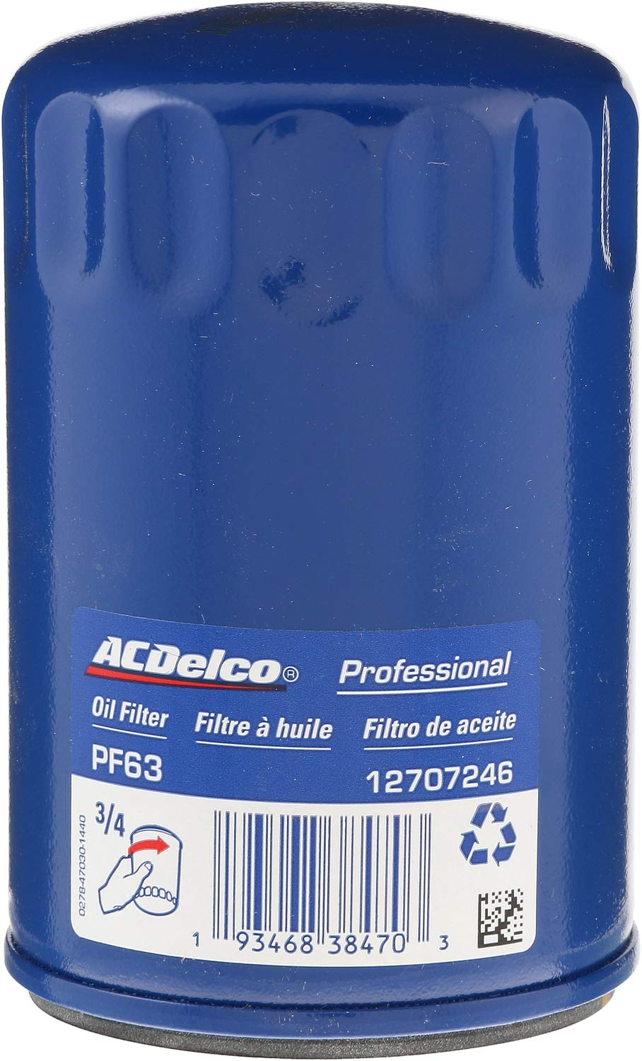Acdelco Gm Original Equipment Pf63 Engine Oil Filter