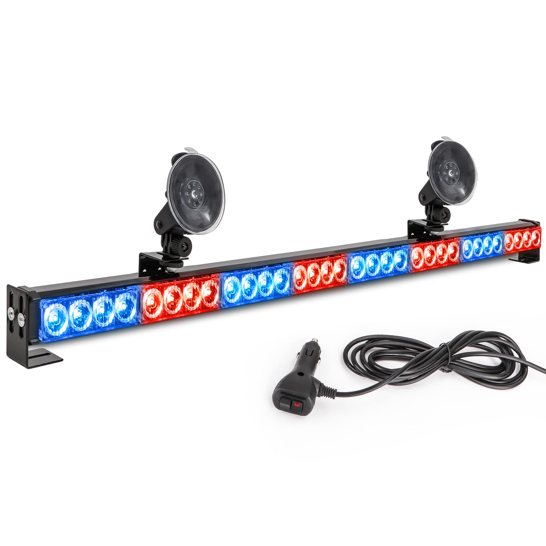 Led Warning Lights 36 Inch Police Emergency Strobe Light Bar 13 Flash Patterns 32 Led Traffic Advisor Vehicle Truck Cop Strobe W