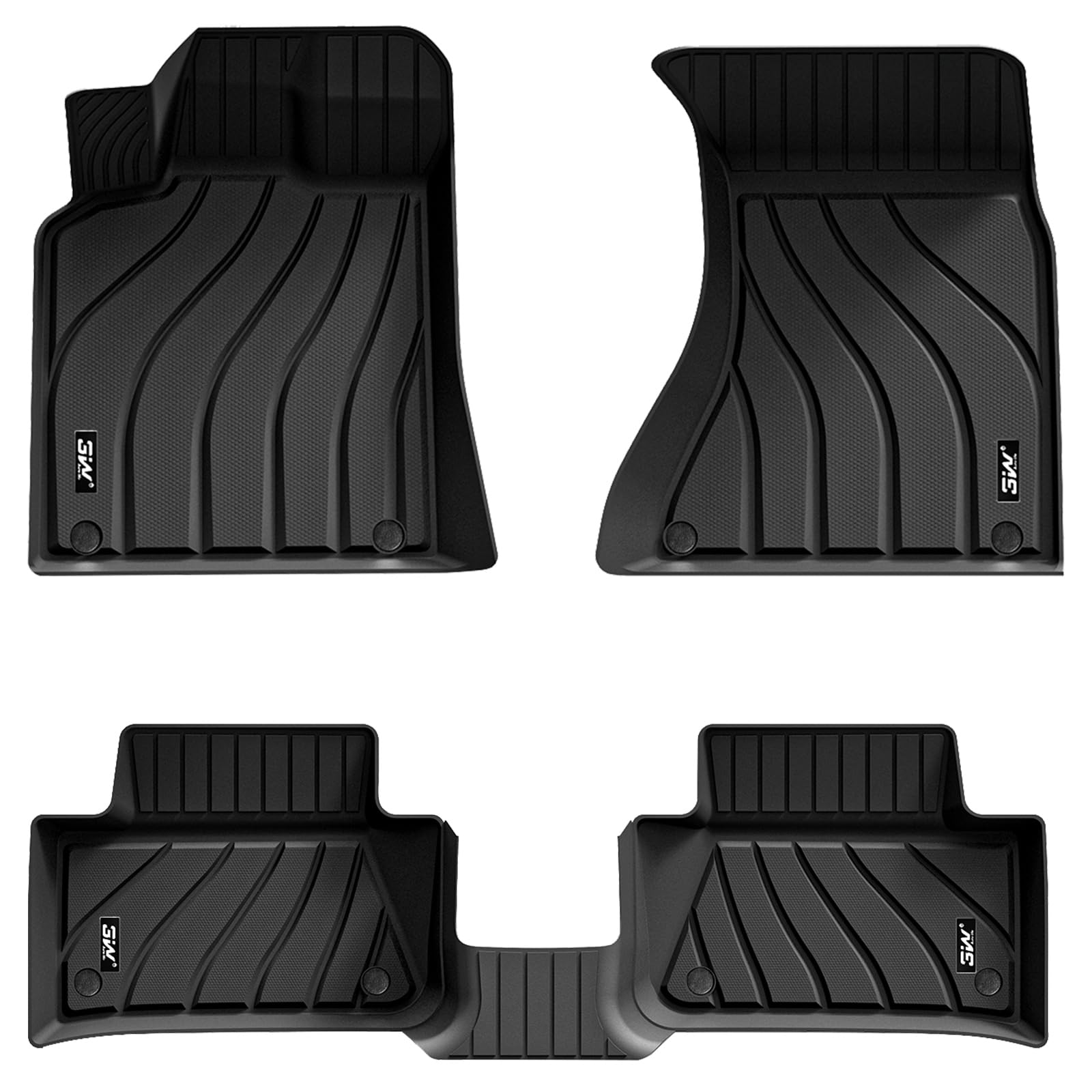3W  Floor  Mats  Compatible For  Porsche Macan 2014-2024 Tpe  All  Weather  Custom  Fit  Floor  Liner  For  Porsche Macan 1St  A