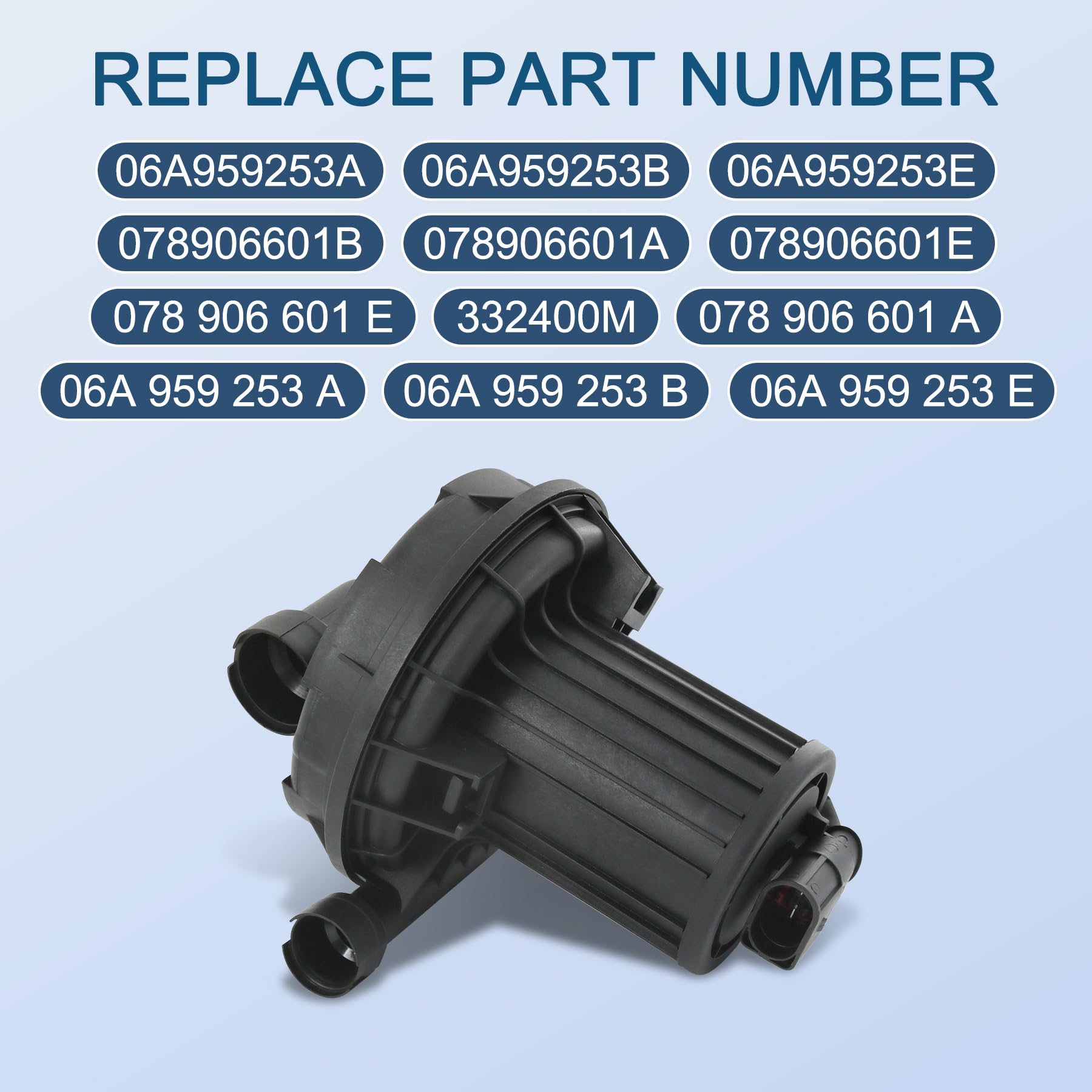 New Secondary Air Pump Smog Air Pump 06A959253B Replacement For Audi A4 A6 A8 Q7 Vw Jetta