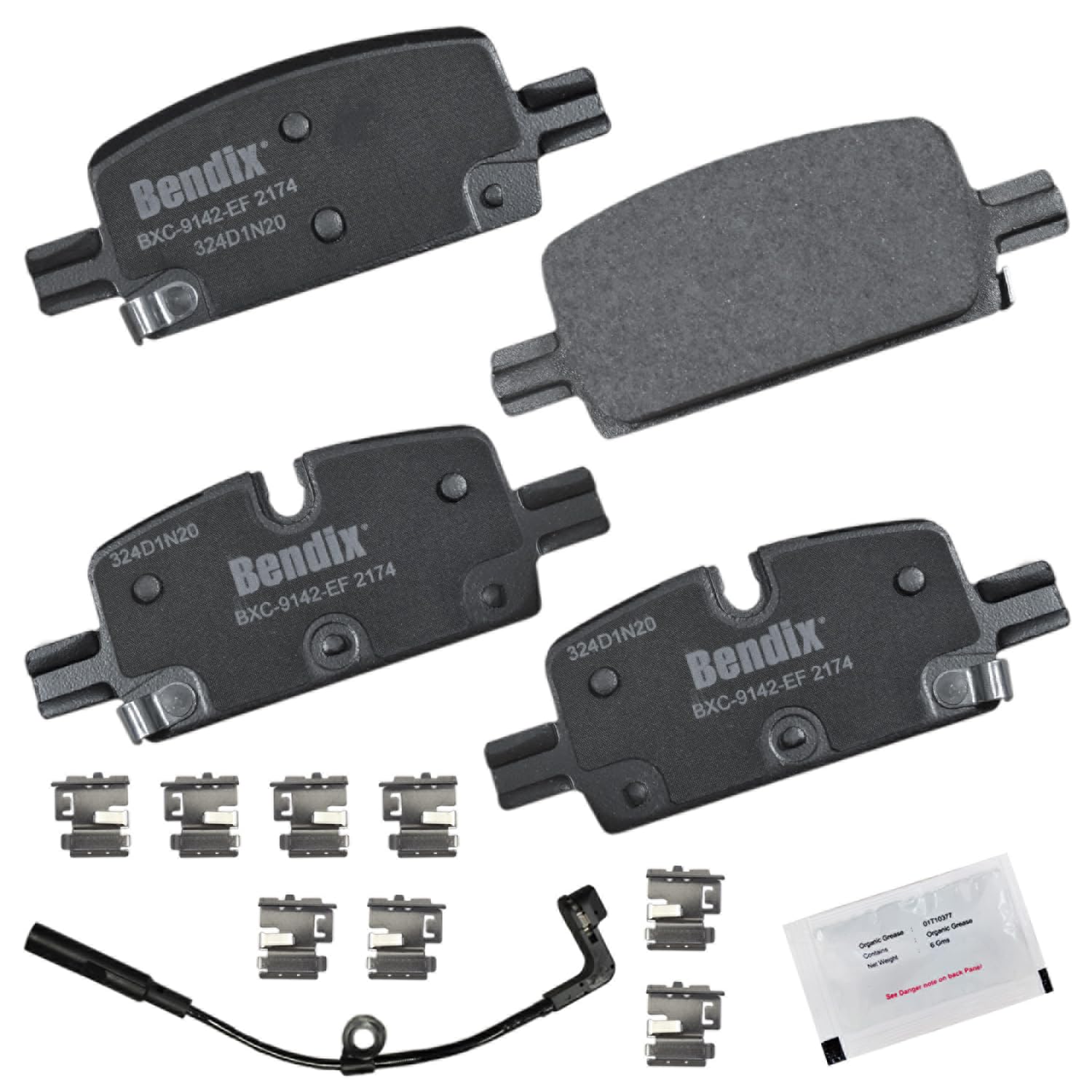 Bendix Priority1 Cfc2174 Ceramic Rear Brake Pads For Select Models Escalade,Esv,Lyriq,Cheyenne,Colorado,Silverado 1500,Ltd,Subur