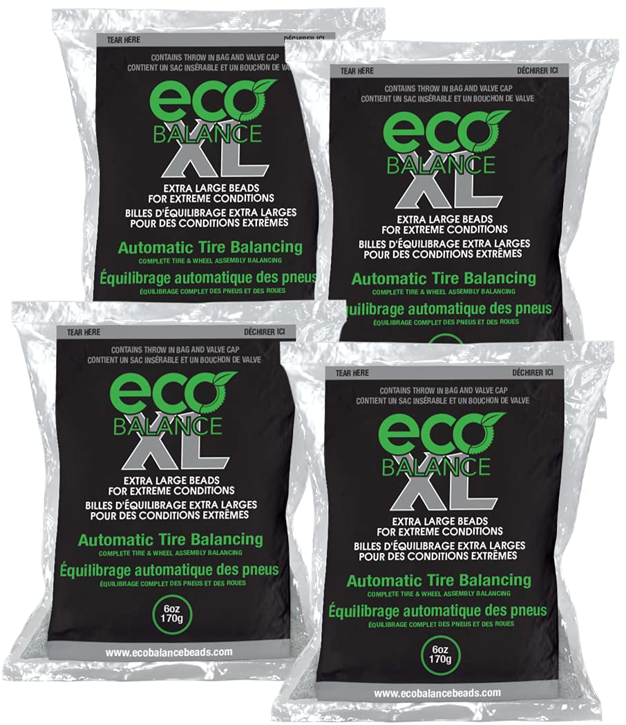 Eco Balance 06-Ecoxl4 Eco Xl Extreme Condition Tire/Wheel Balancing Beads - Off-Road Vehicles, Light Duty Truck Tires, (4) 6Oz B