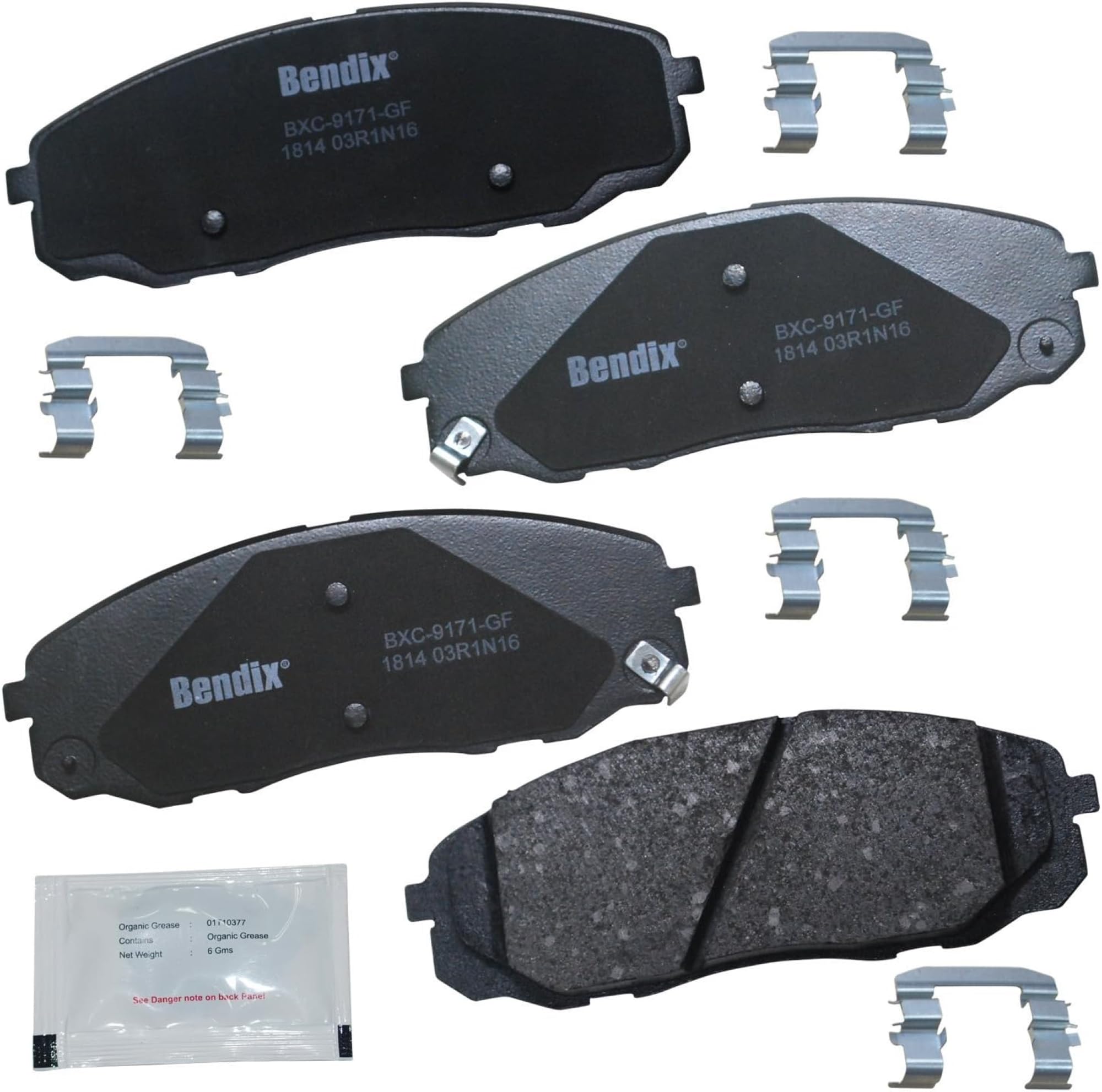 Bendix Priority1 Cfc1814 Ceramic Front Brake Pads For Kia Sedona 2020-2015