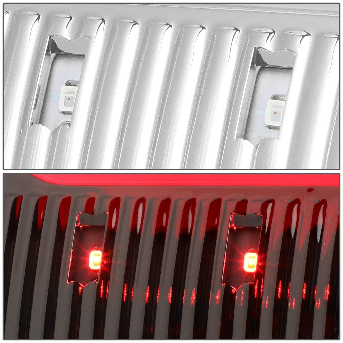 DNA MOTORING TL-DRAM09-LED-3D-CH-G2 LED 3D Tail Light Assembly Driver & Passenger Side [Compatible with 09-17 Dodge Ram 1500 2500 3500]