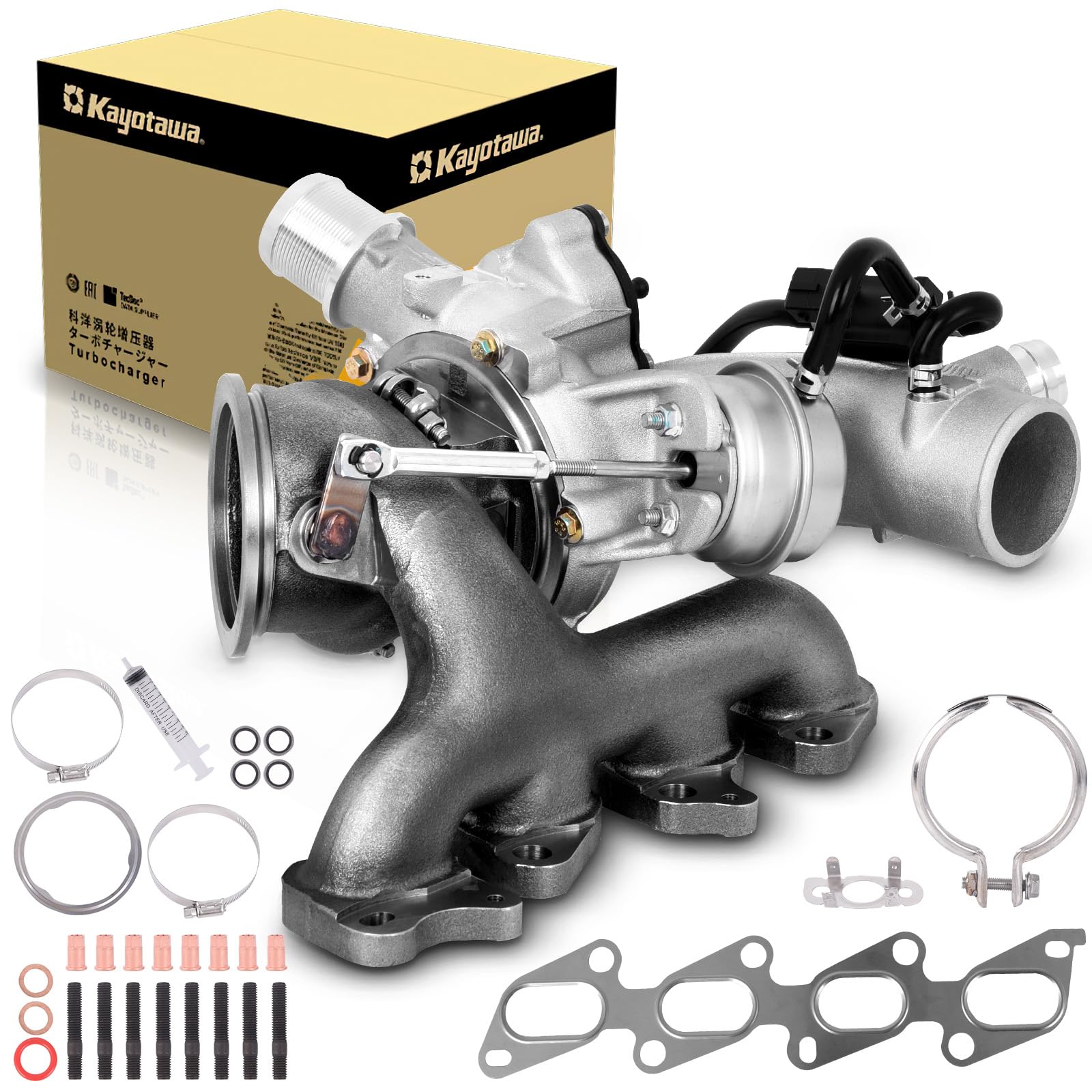TOPAZ Turbo Turbocharger with Complete Installation Kits Compatible with Chevy Chevrolet Cruze 2011-2019 Sonic 2012-2020 Trax 20