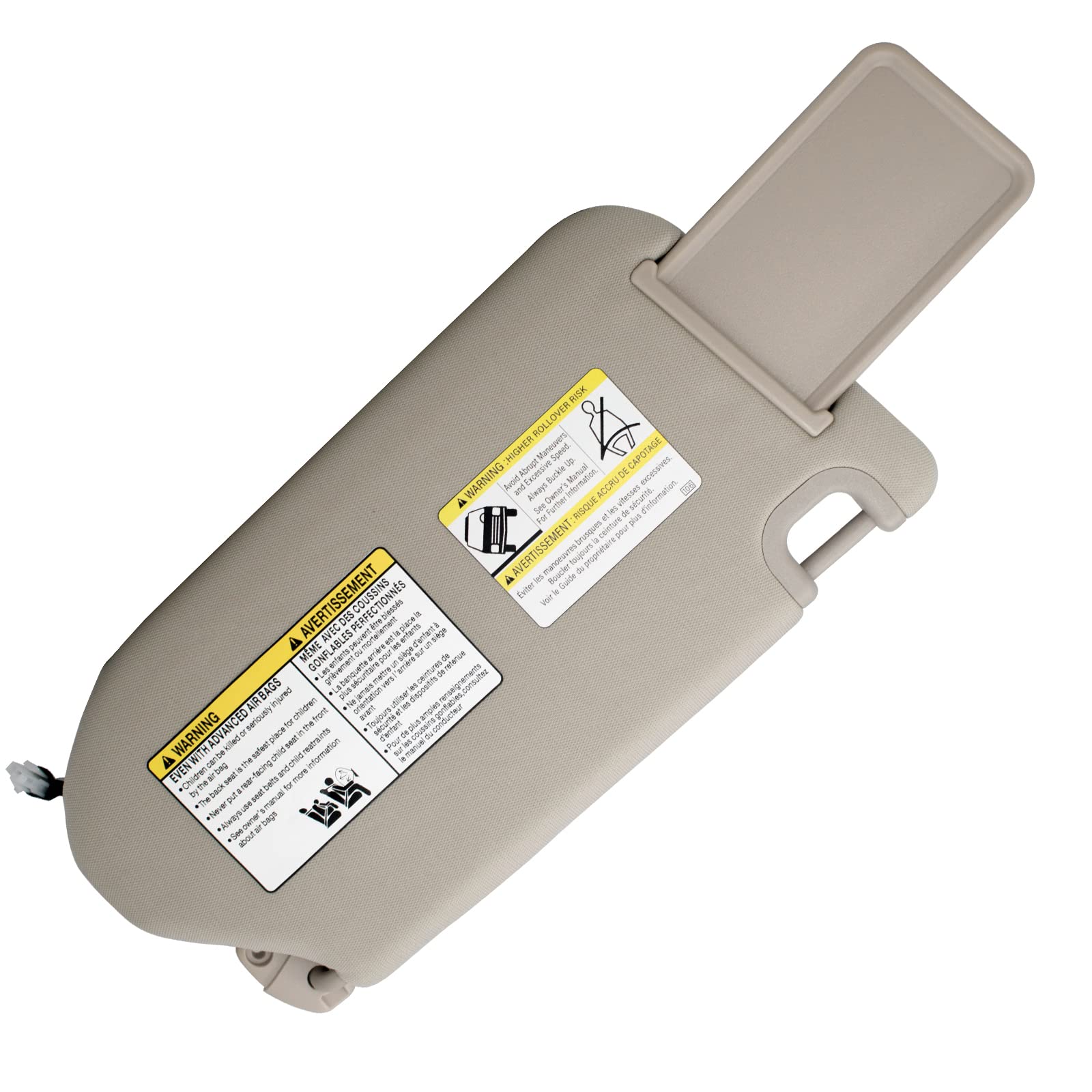 Nhiles Left Driver Side & Right Passenger Sun Visor With Lamp & Mirror For 2013-2020 Nissan Pathfinder 2014-2020 Infiniti Qx60 A