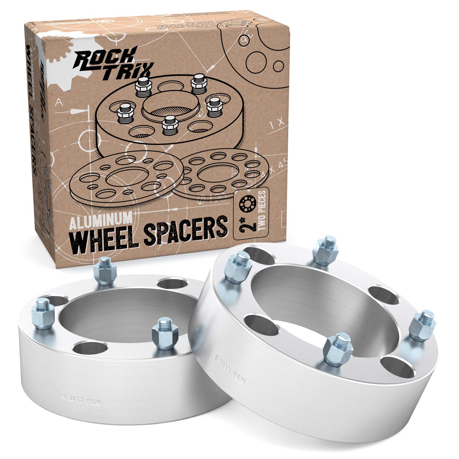 Rocktrix - 1.5 Inch Atv Wheel Spacers (4X137, 110Mm Bore, 10X1.25 Studs And Cone Seat Nuts) Compatible With Kawasaki Can-Am Bomb