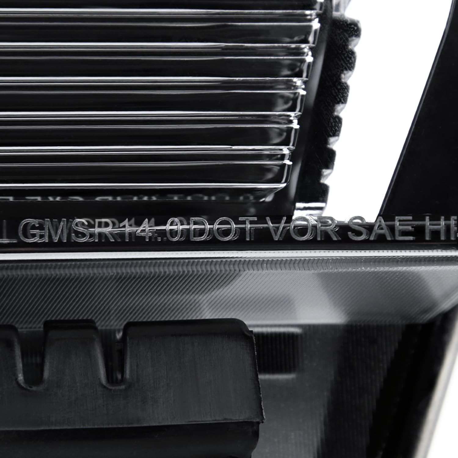 Spec-D Tuning Chrome Housing Clear Lens Projector Passenger Right Side Headlight Compatible with 2014-2015 GMC Sierra 1500/2500/